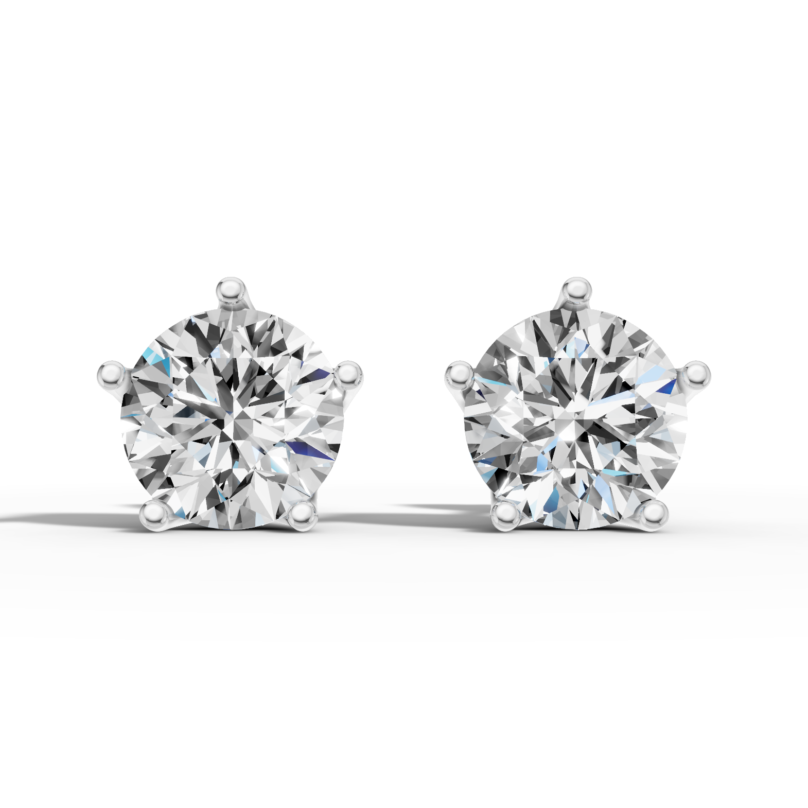 6ct solitaire studs
