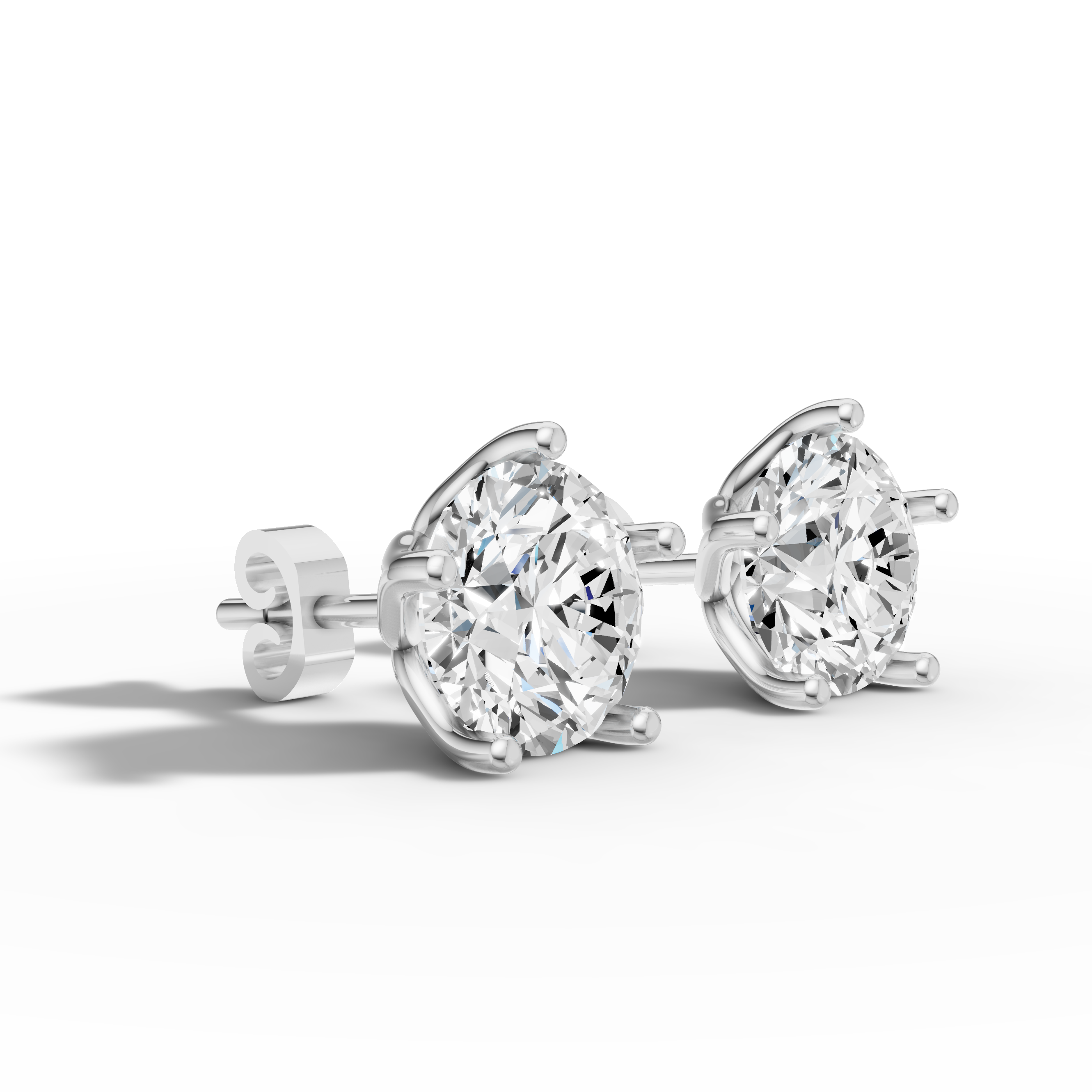 3 CT marquise solitaire studs