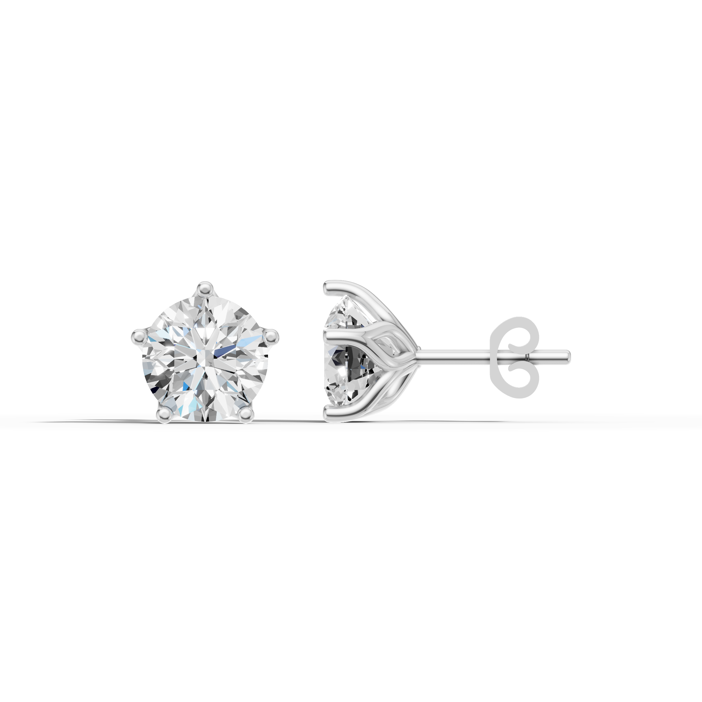 2ct Cushion Square studs
