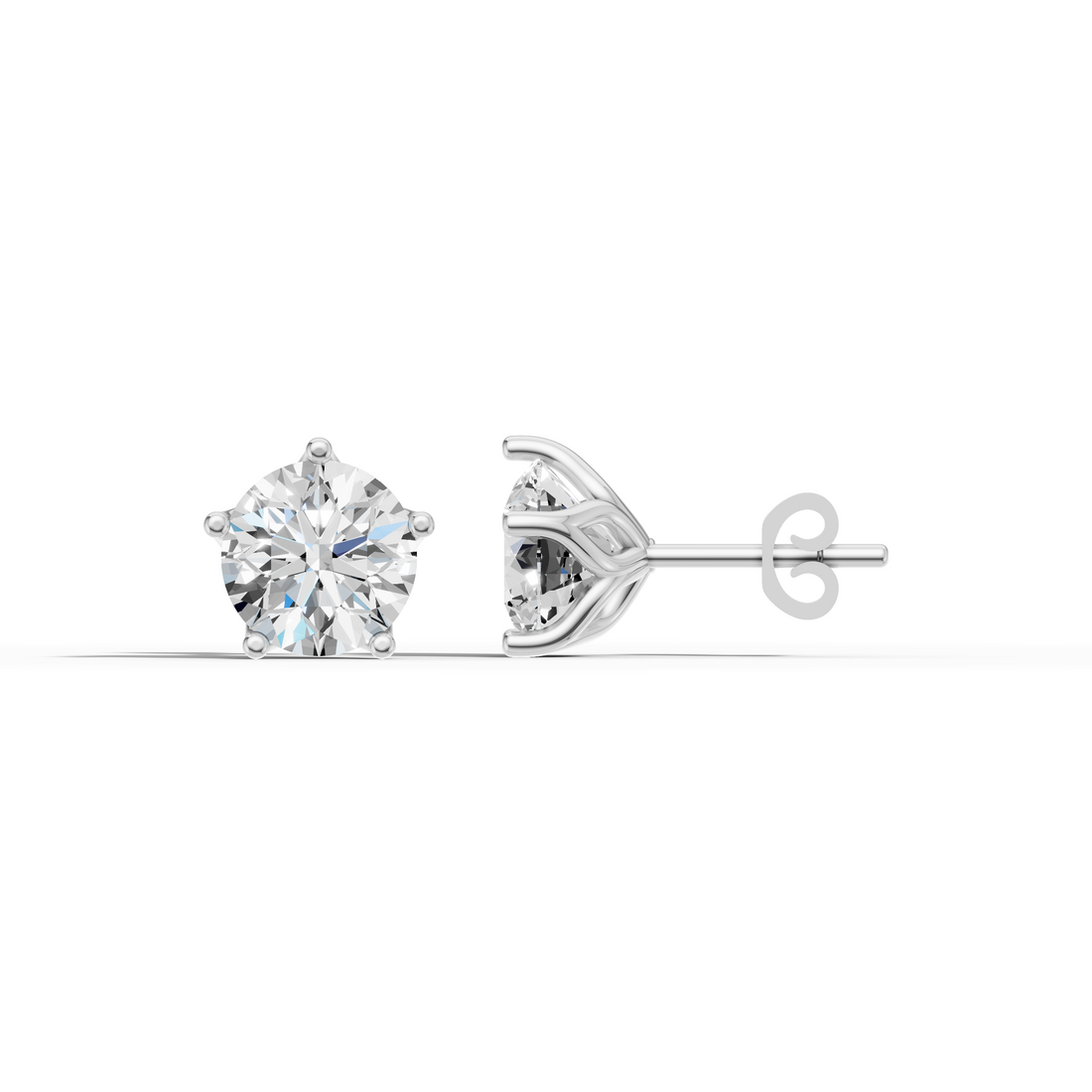 2ct Cushion Square studs