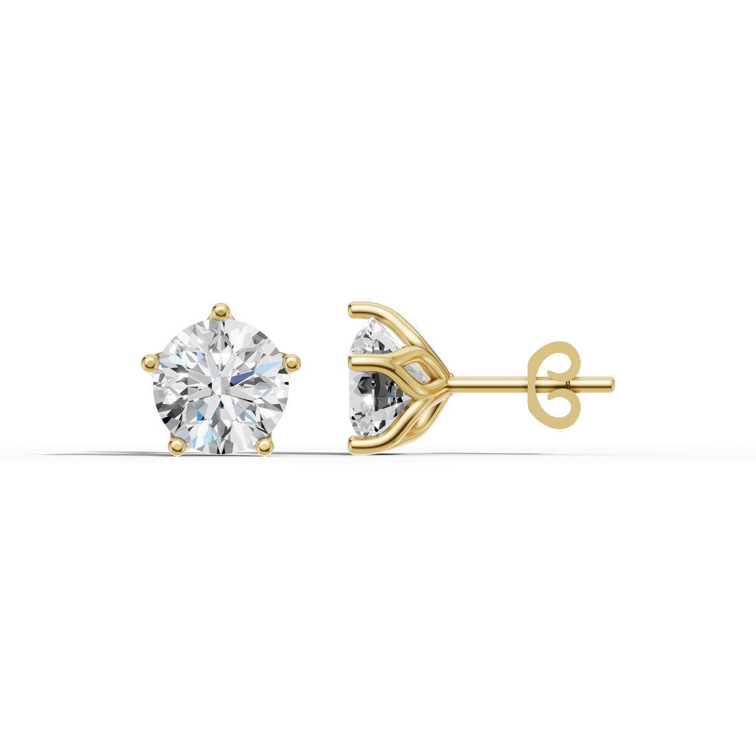 2ct Cushion Square studs