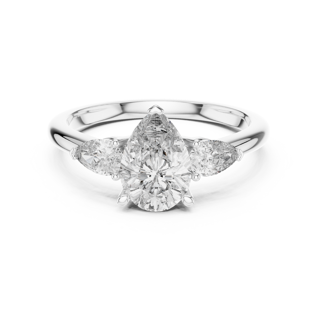 2 ct Pear Aria Ring