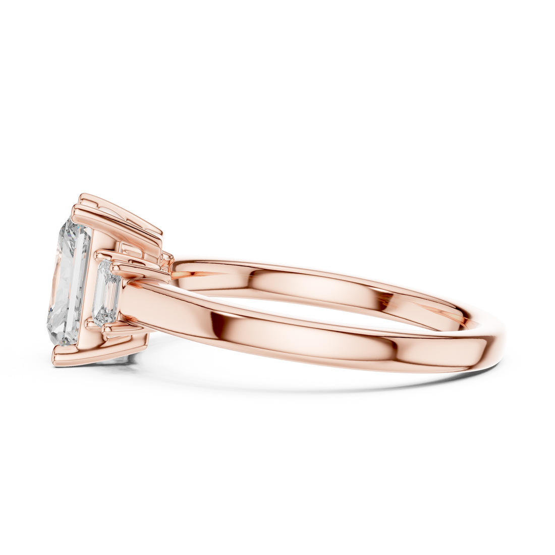 3 Stone Radiant ring