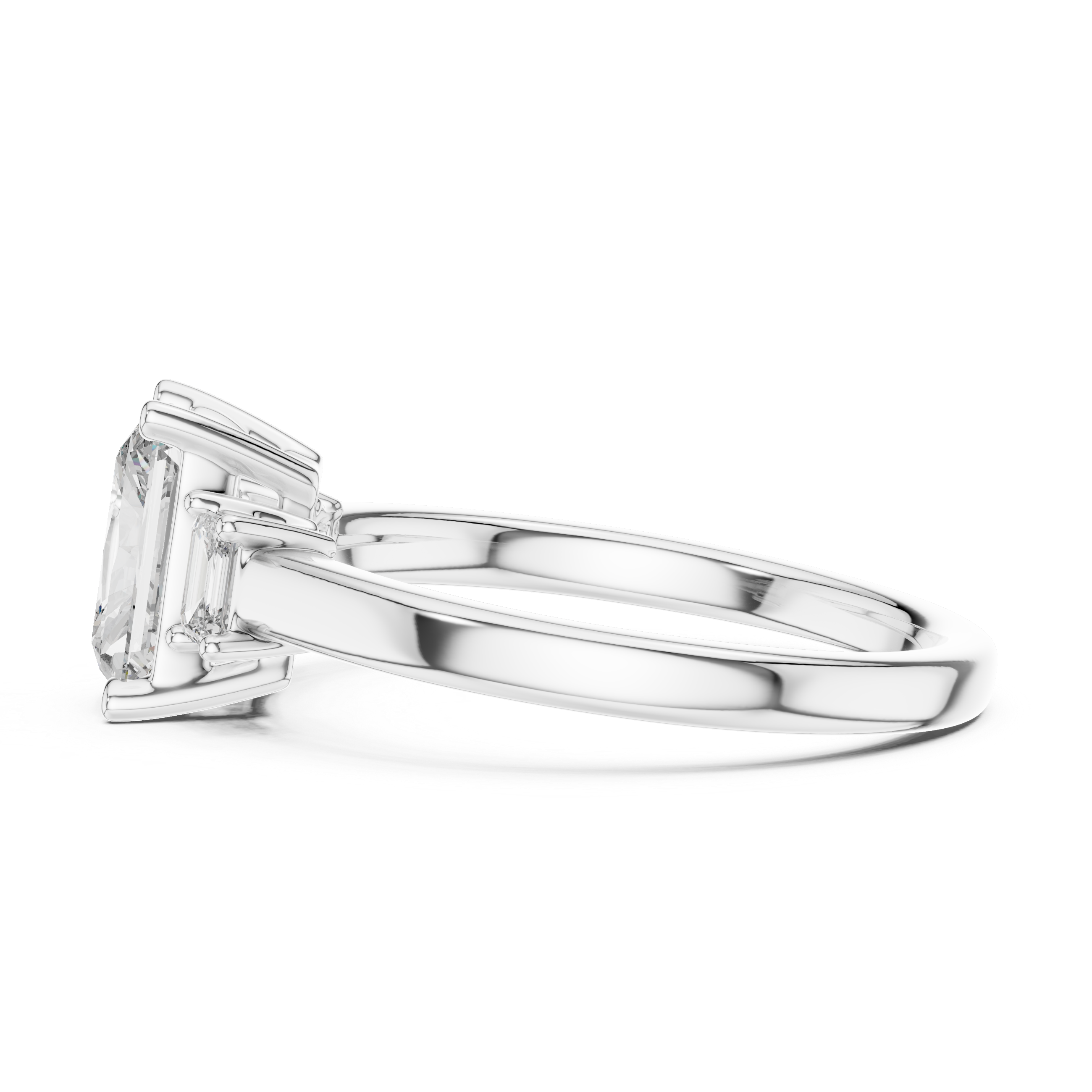 3 Stone Radiant ring