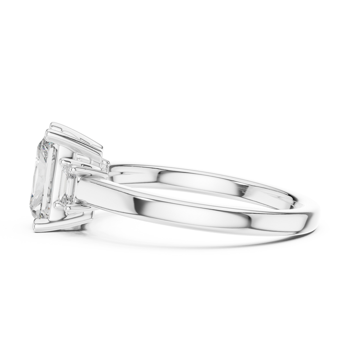 3 Stone Radiant ring