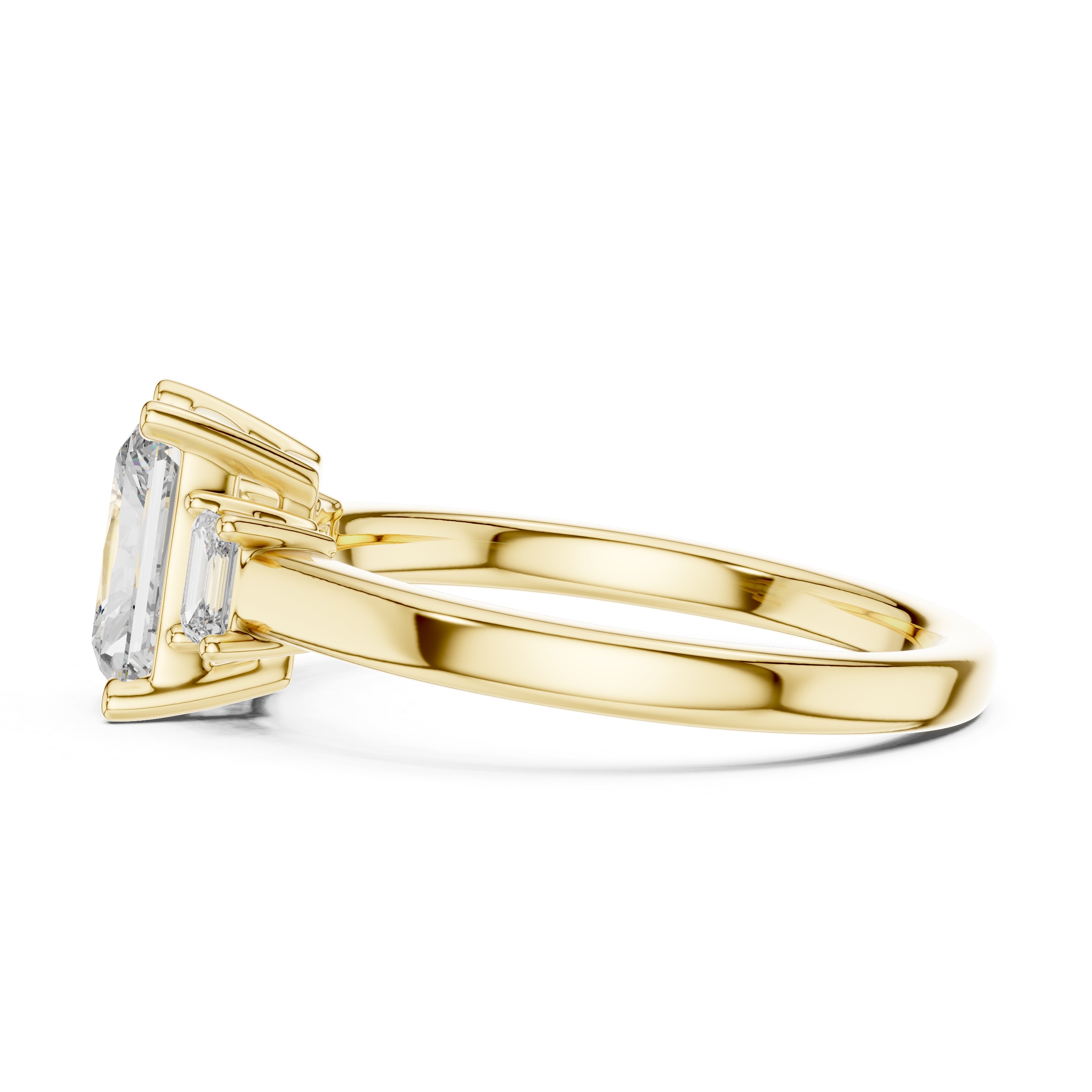 3 Stone Radiant ring
