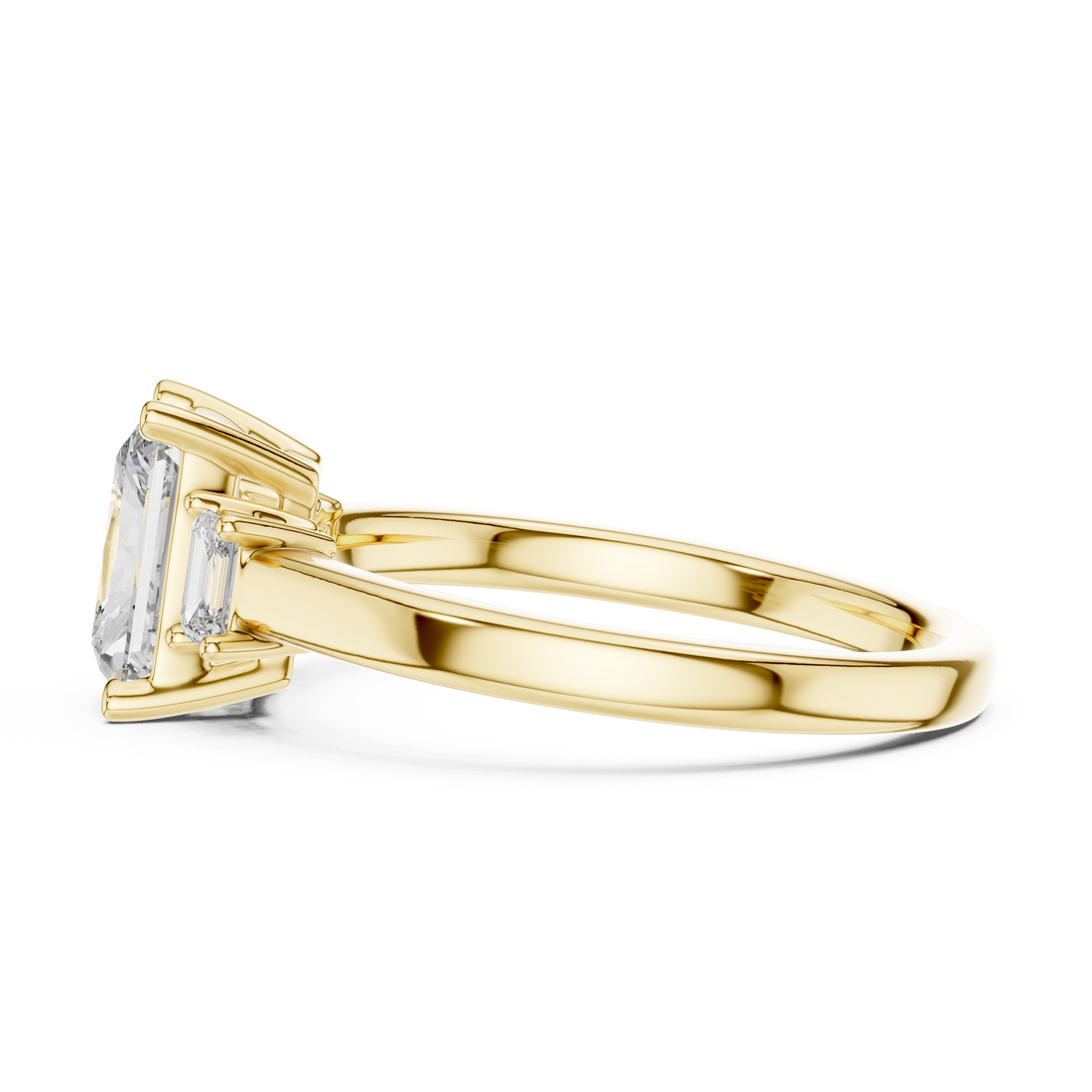 3 Stone Radiant ring