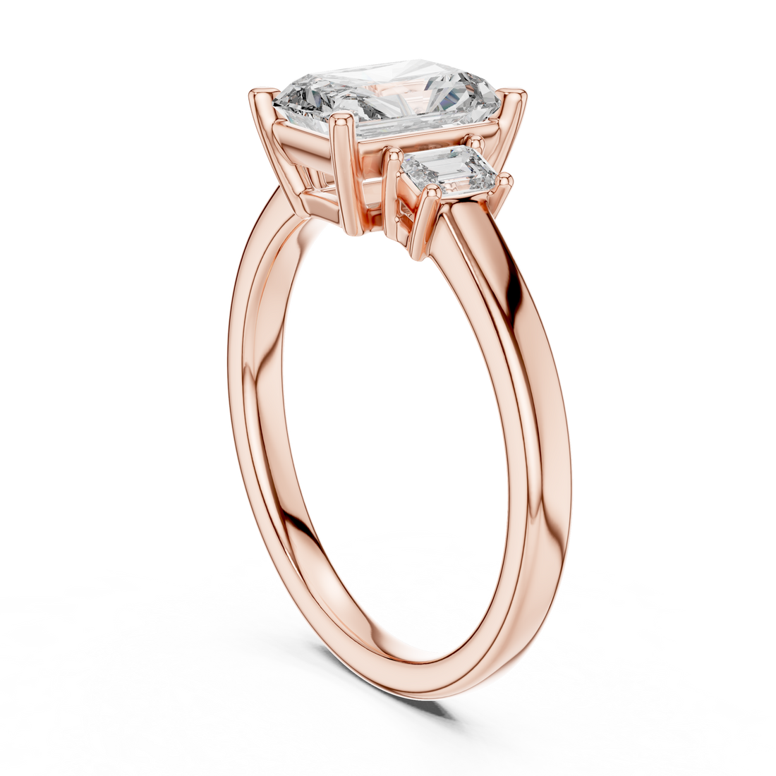3 Stone Radiant ring