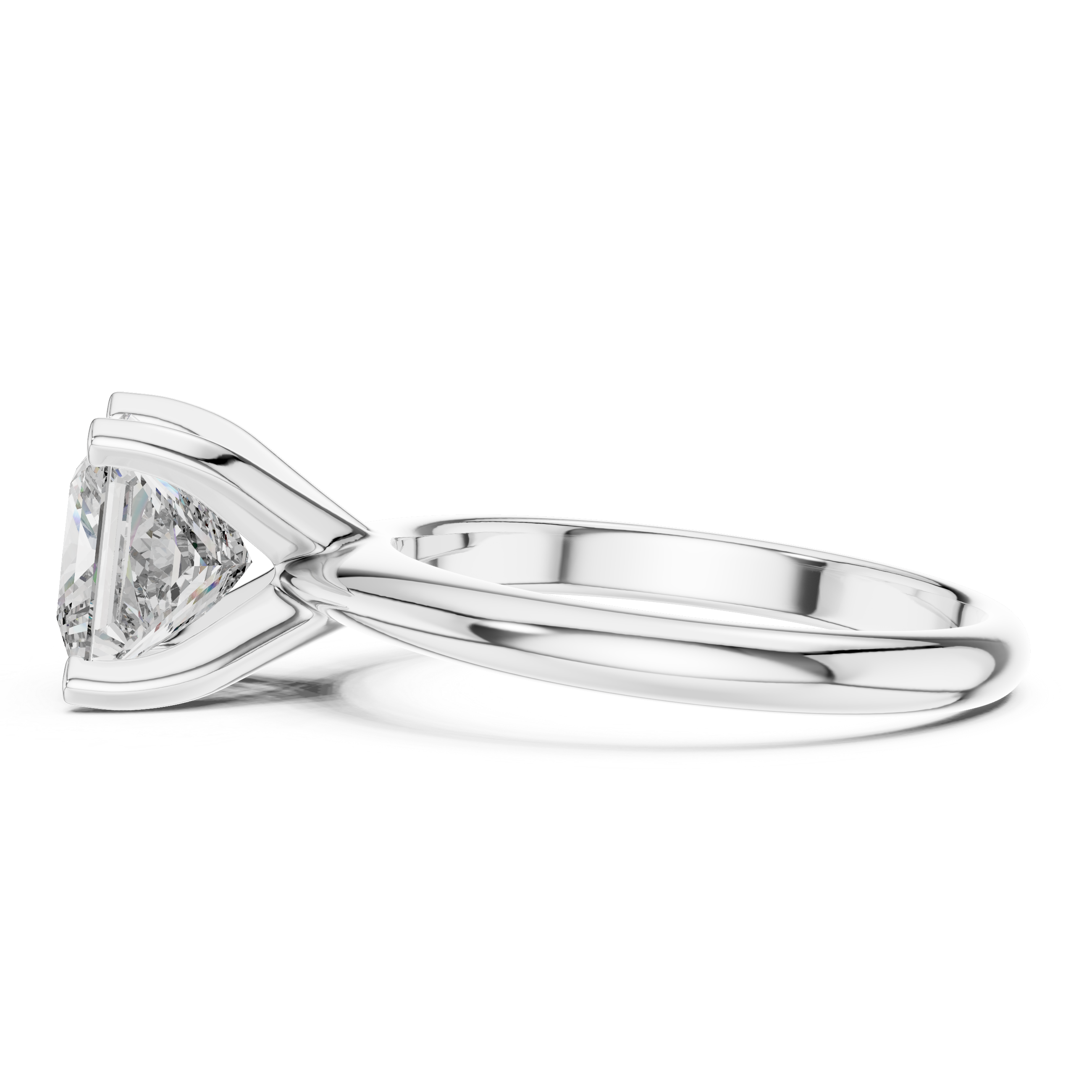 2 ct Princess soliotaire ring