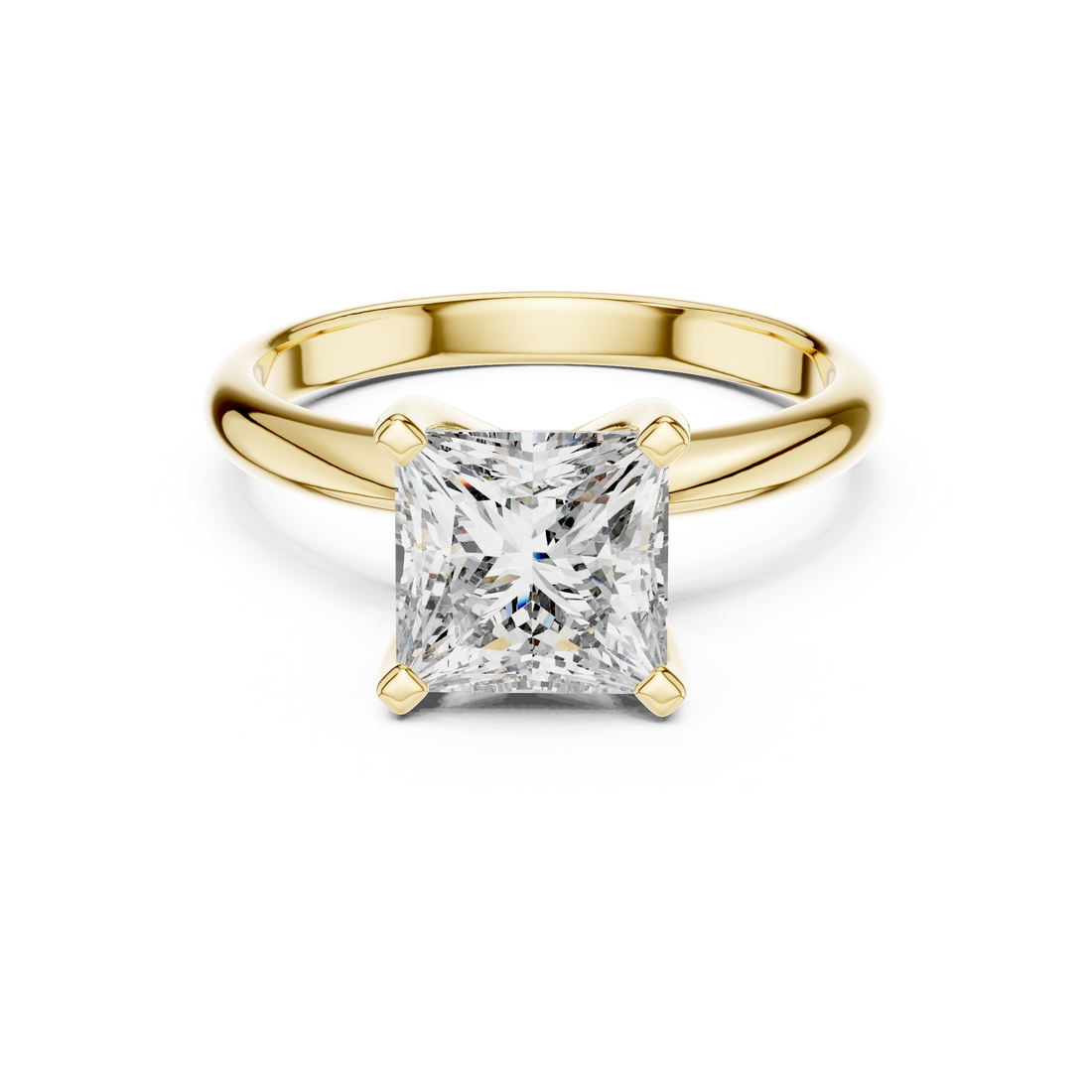 2 ct Princess soliotaire ring