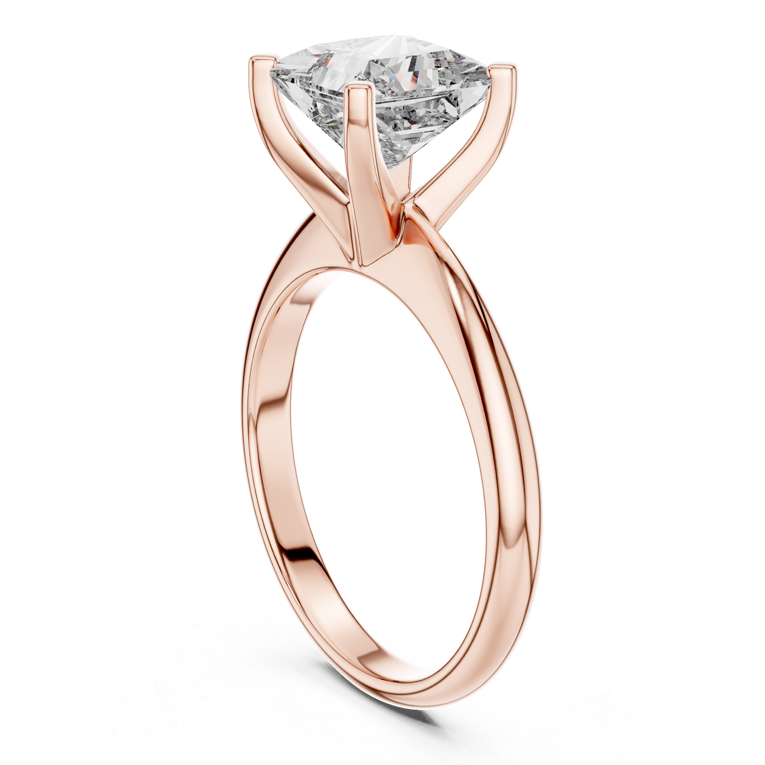 2 ct Princess soliotaire ring
