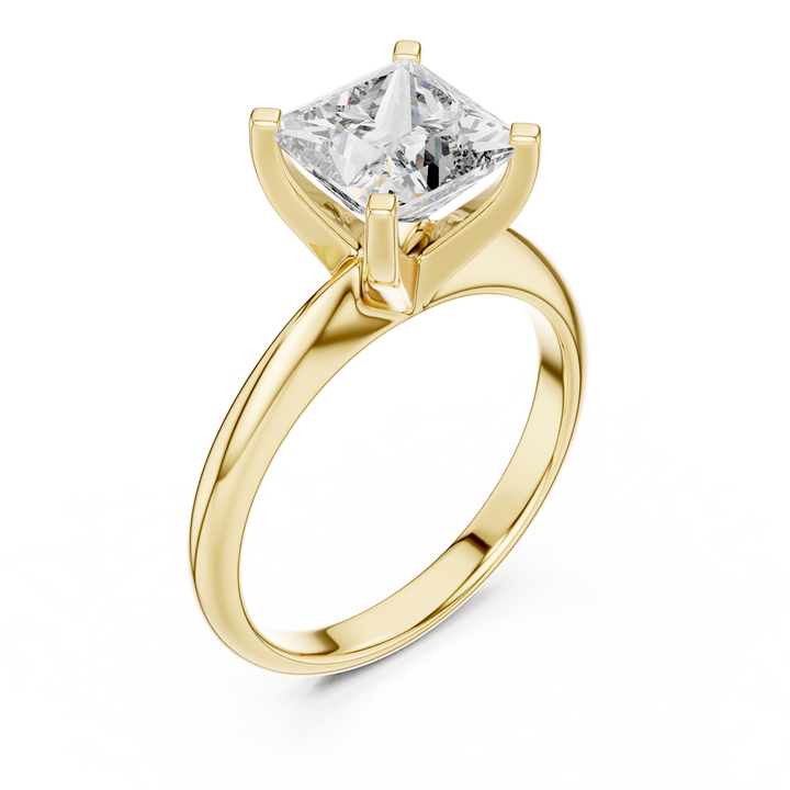 2 ct Princess soliotaire ring