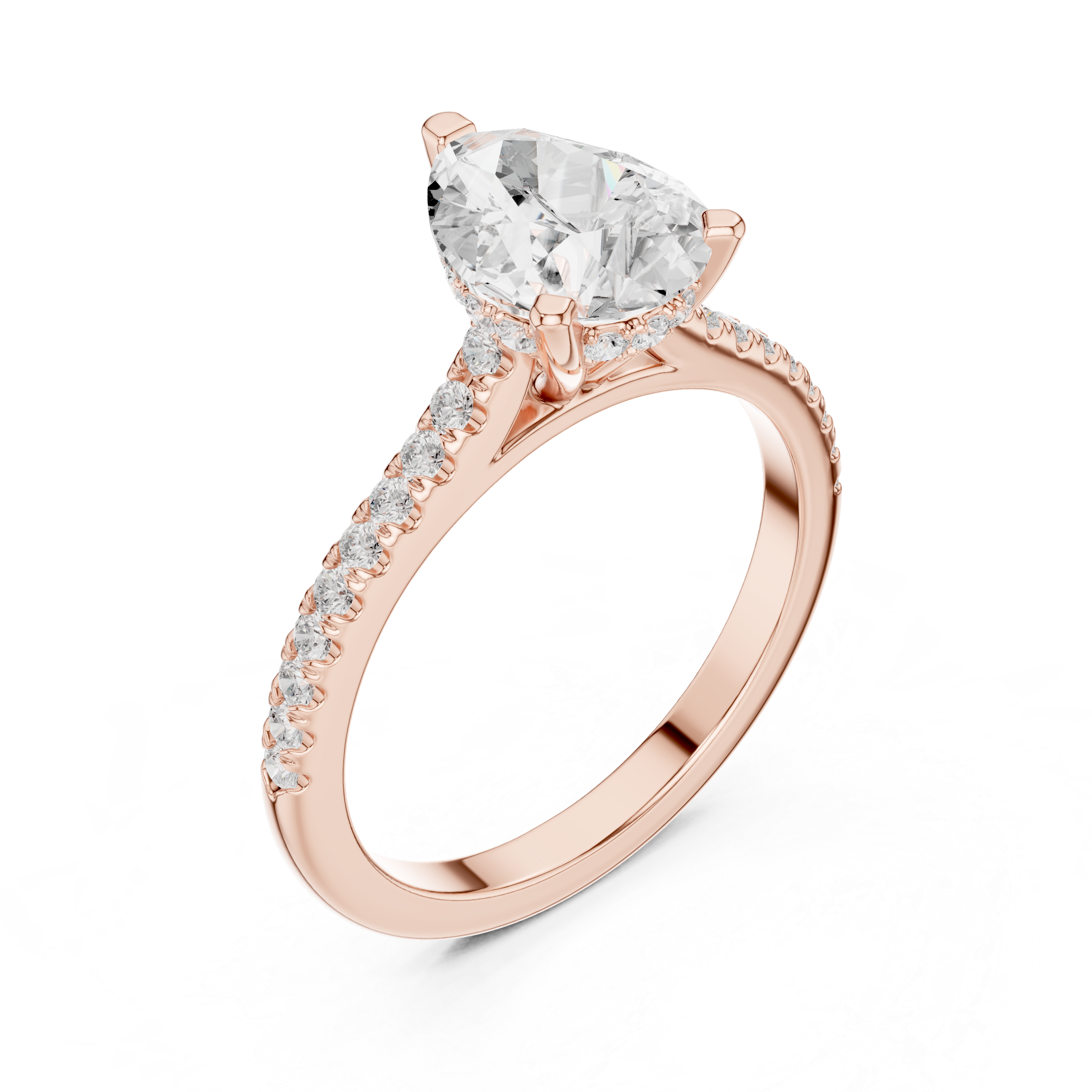 1ct Pear-Cut Diamond