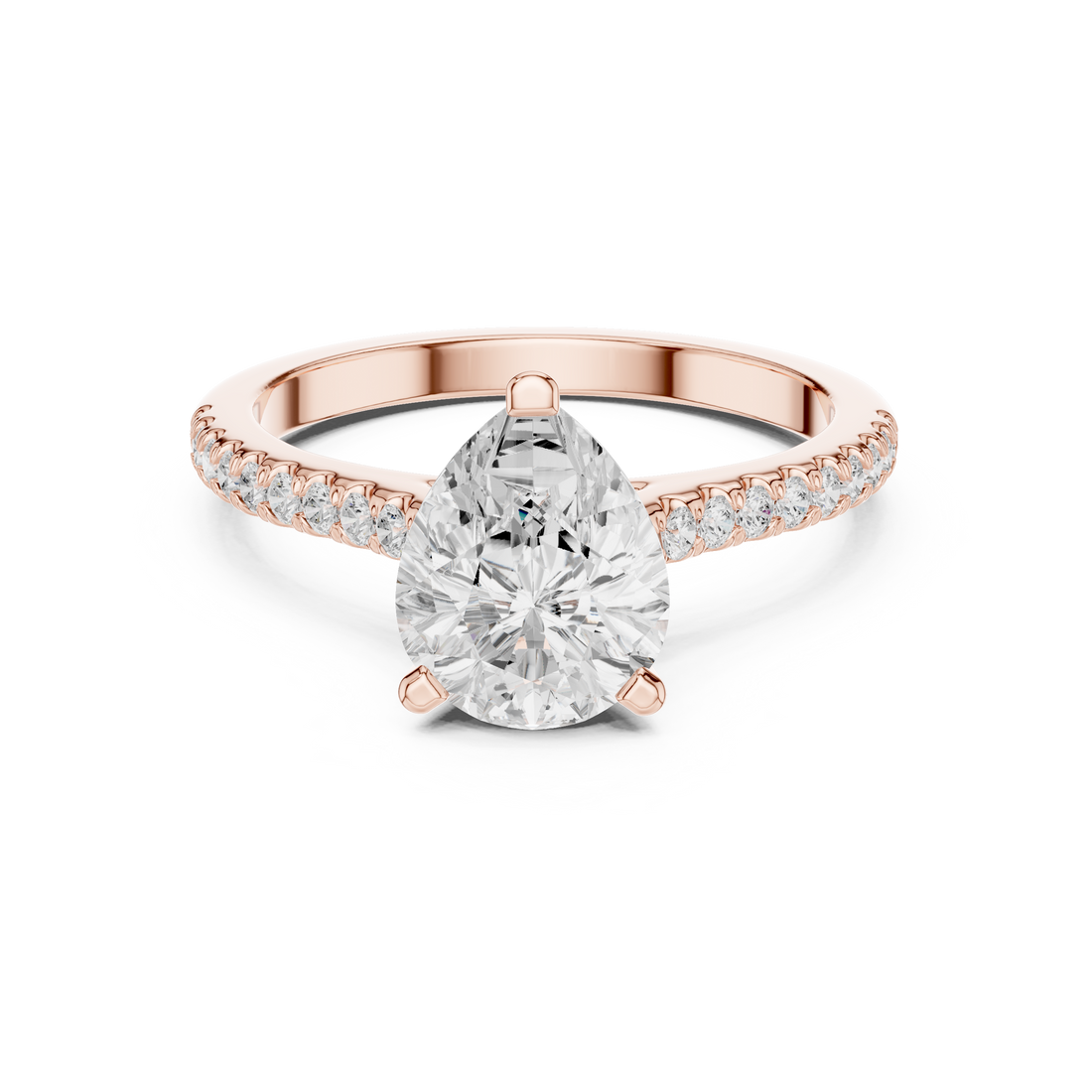 1ct Pear-Cut Diamond