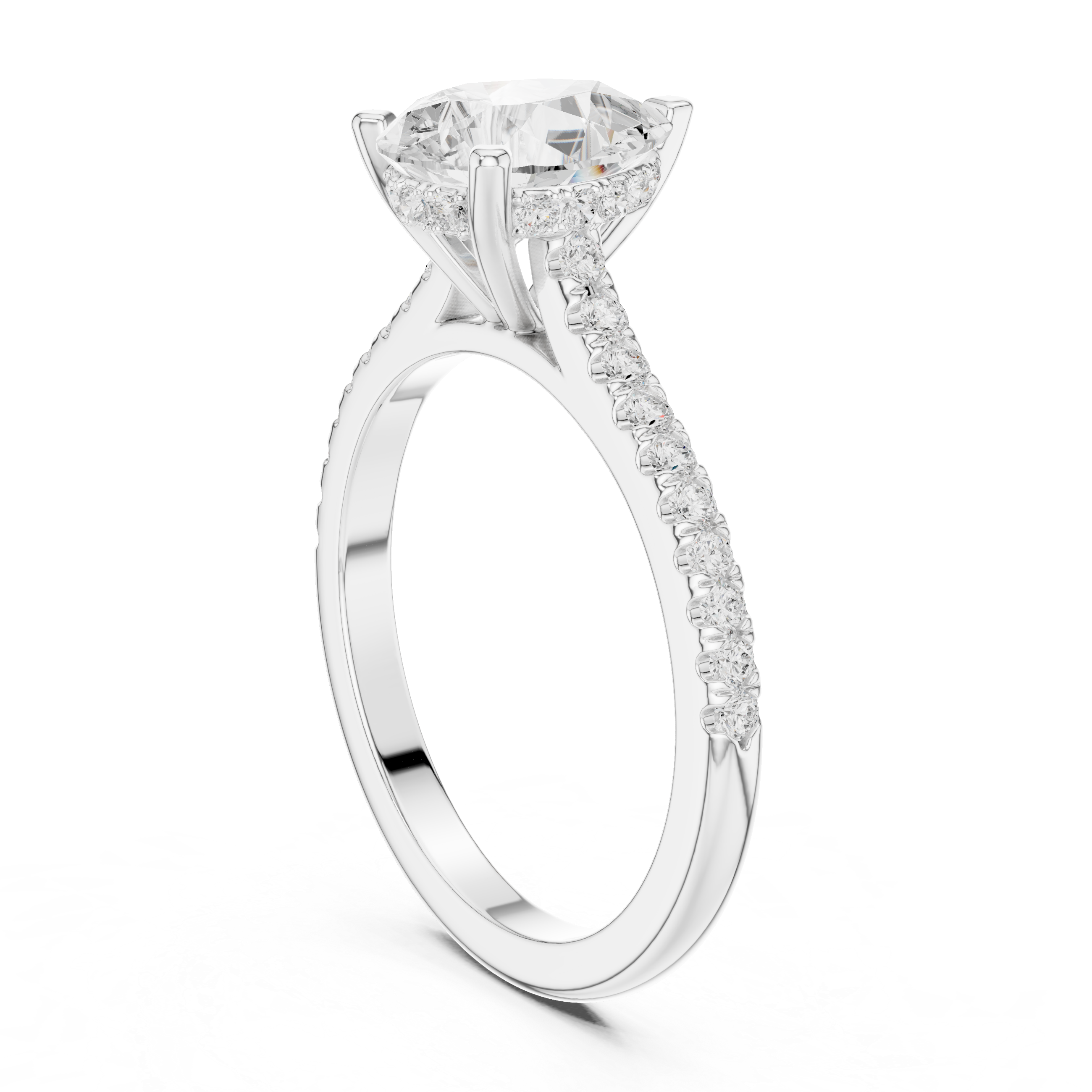 1ct Pear-Cut Diamond