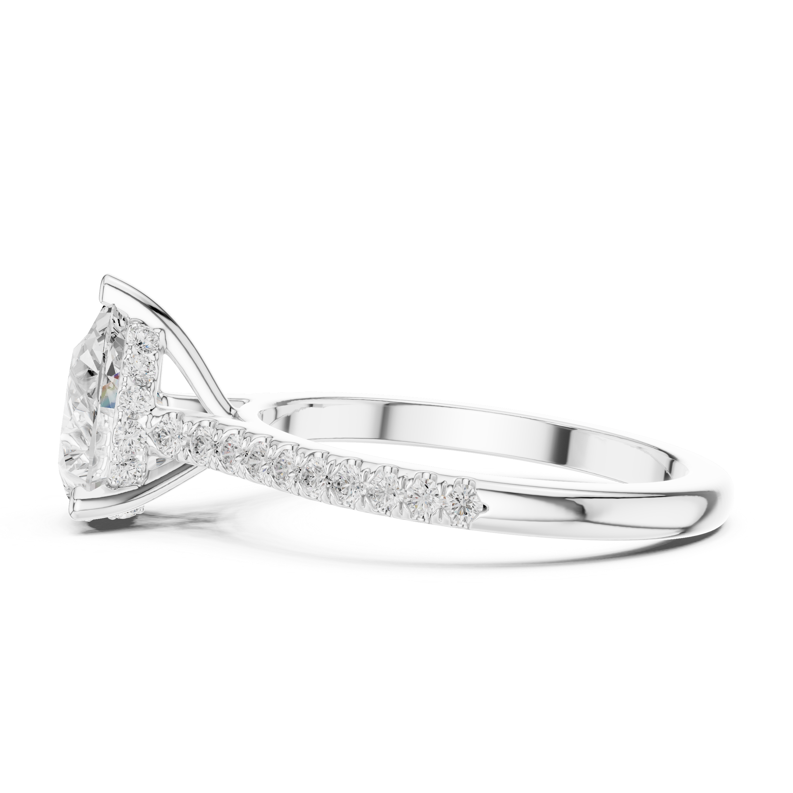 1ct Pear-Cut Diamond