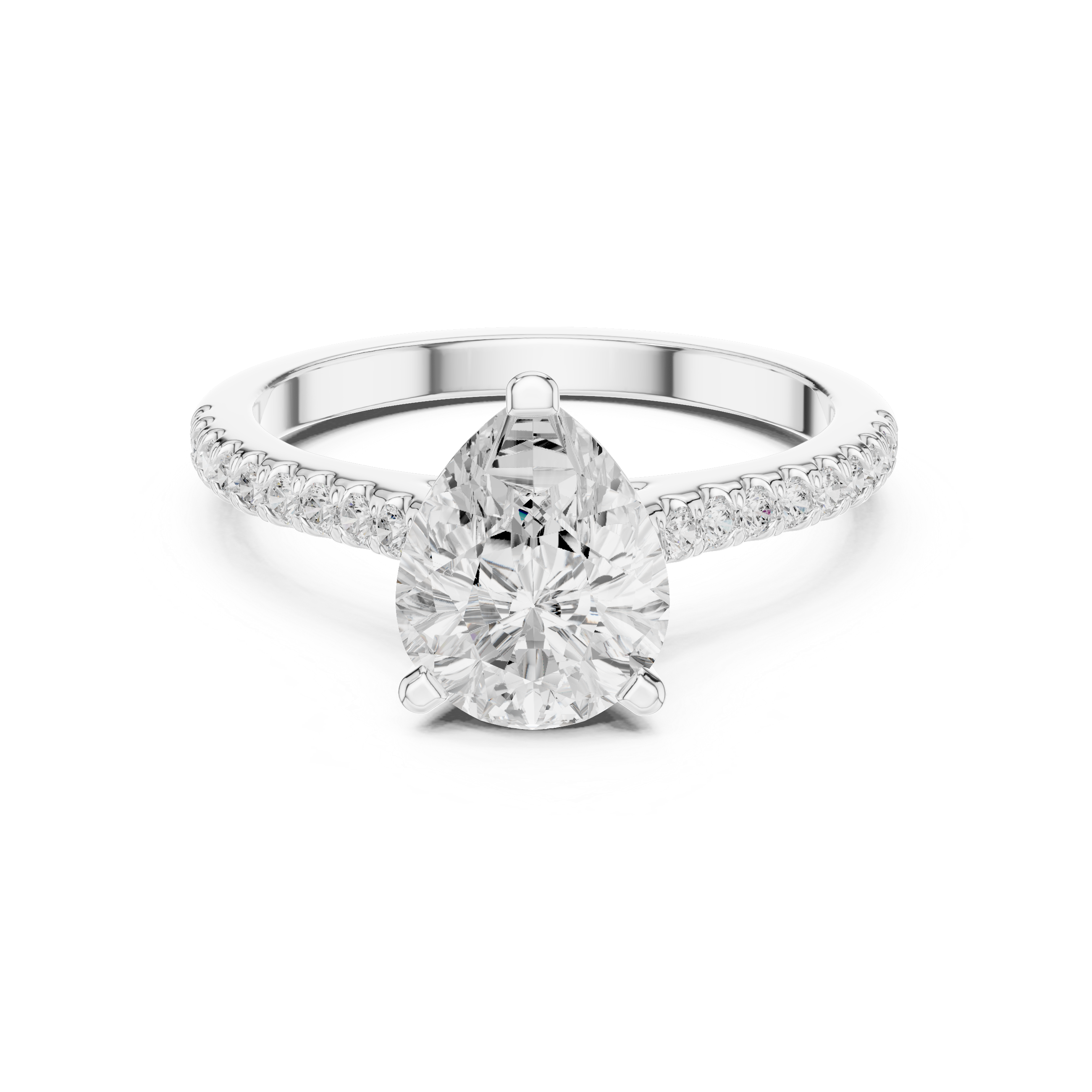 1ct Pear-Cut Diamond