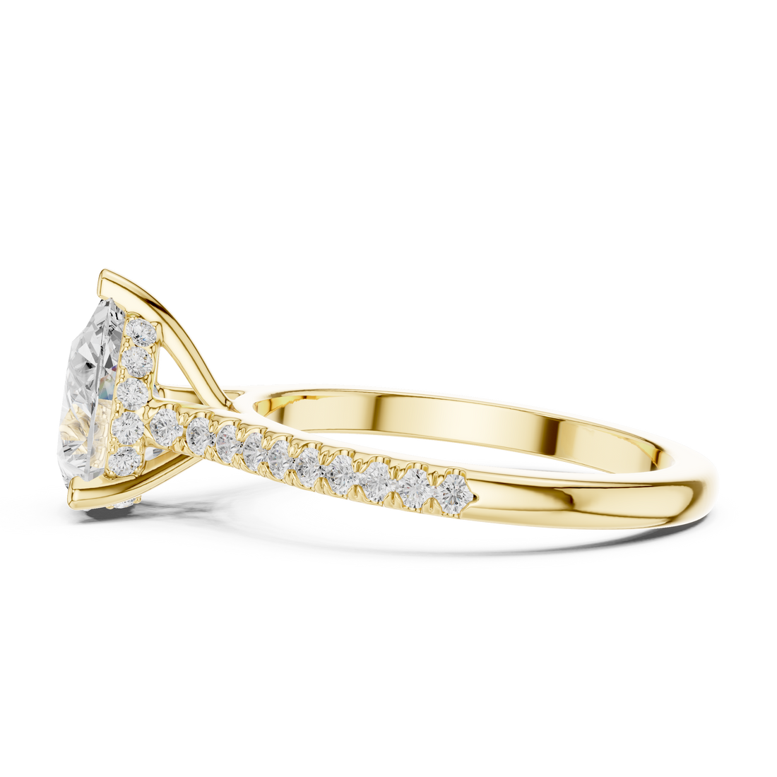 1ct Pear-Cut Diamond