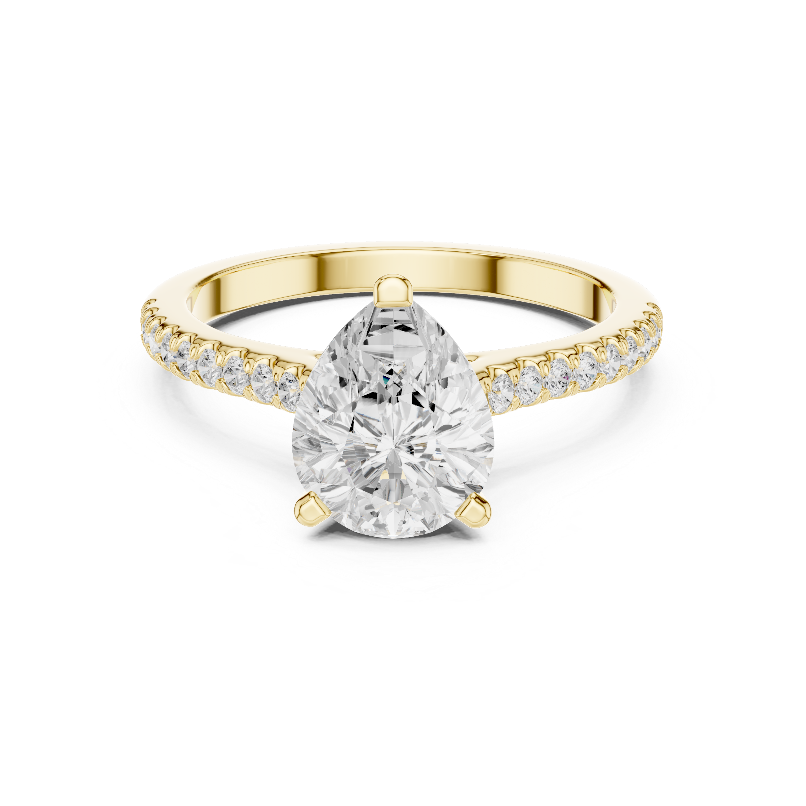 1ct Pear-Cut Diamond
