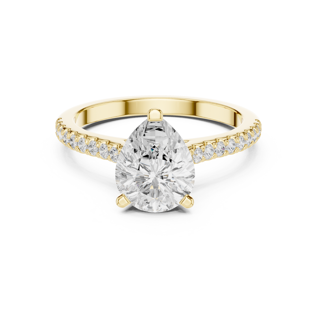 1ct Pear-Cut Diamond