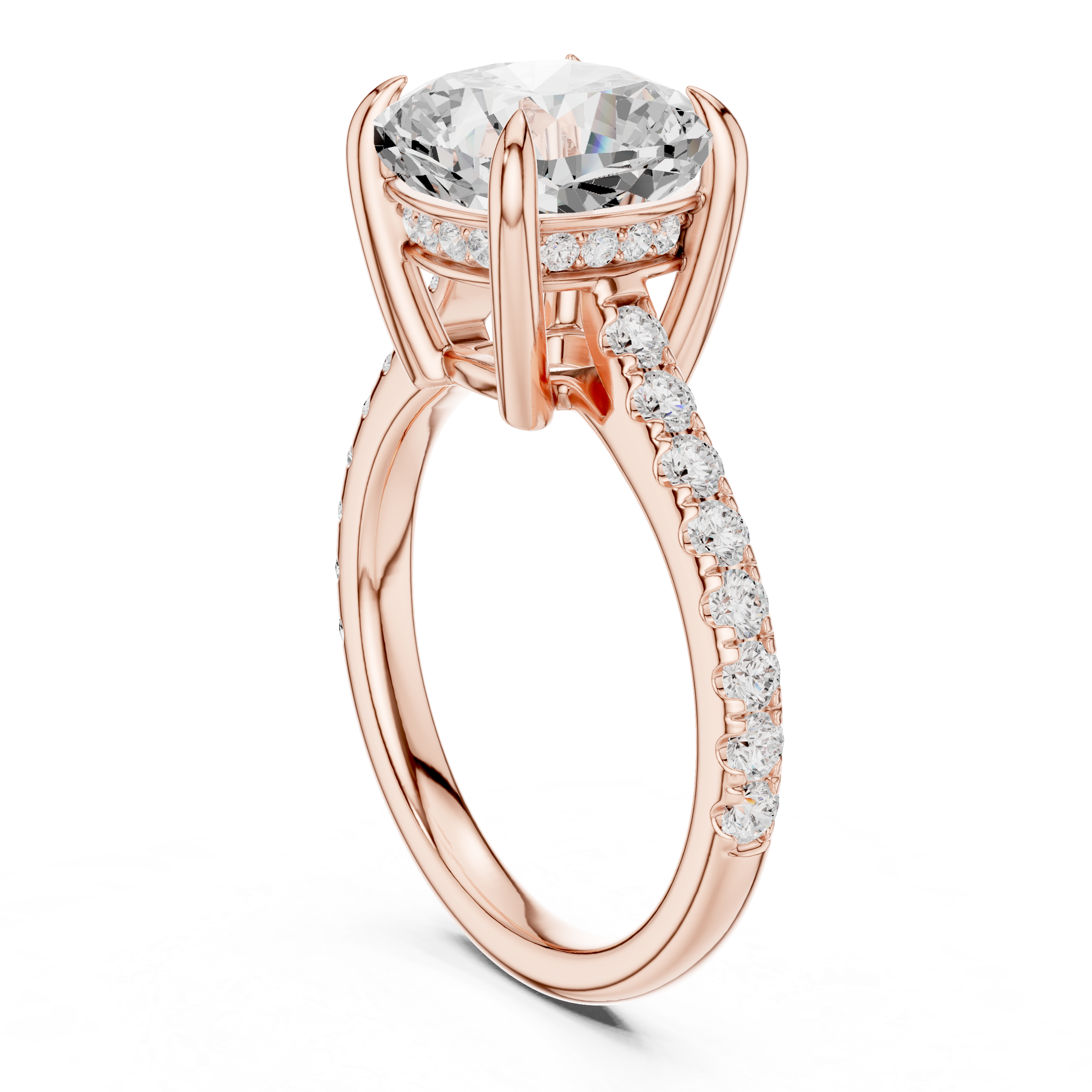 2ct Cushion Solitaire ring