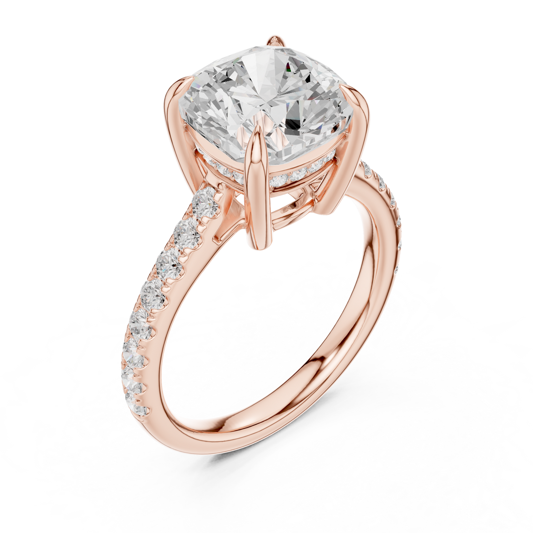 2ct Cushion Solitaire ring