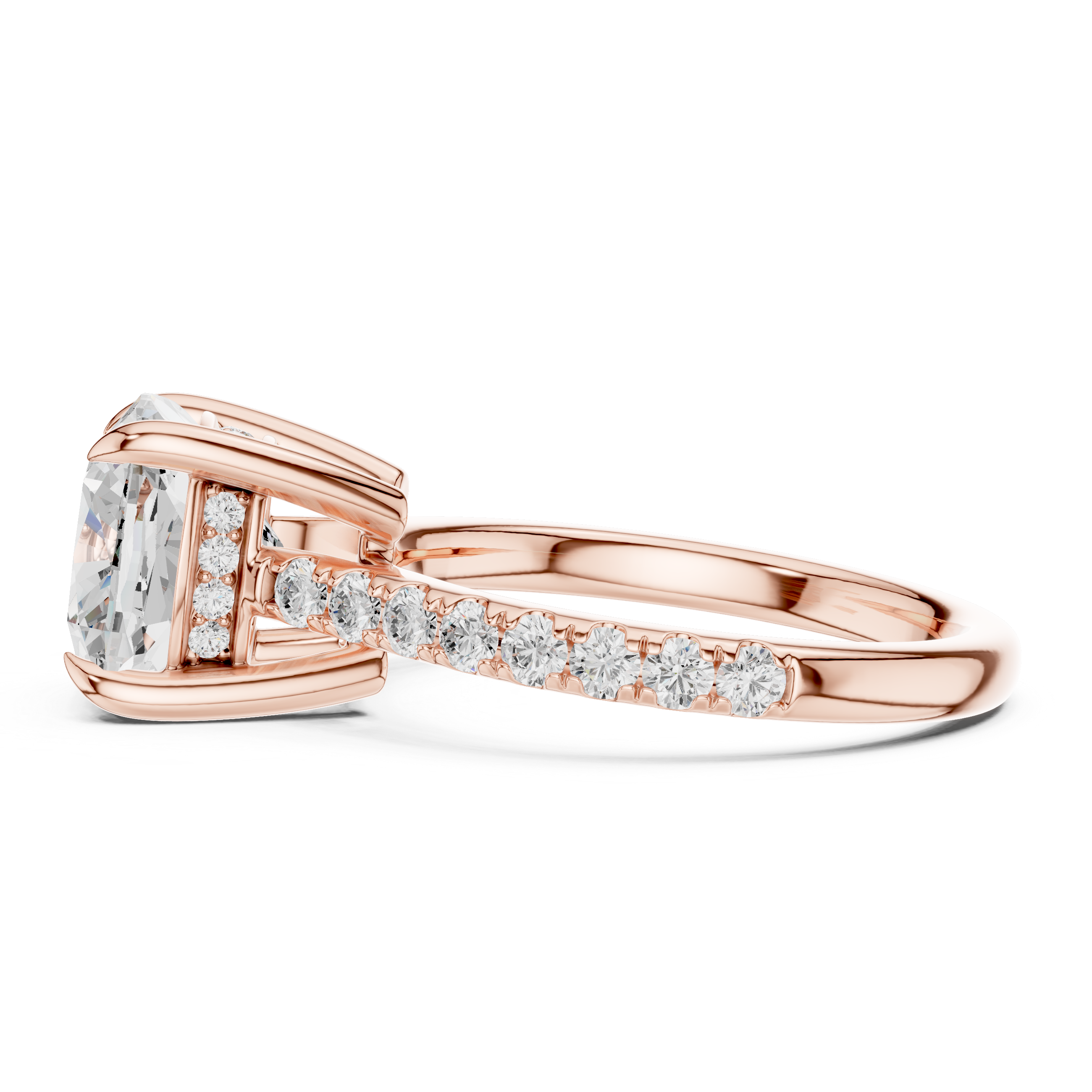 2ct Cushion Solitaire ring