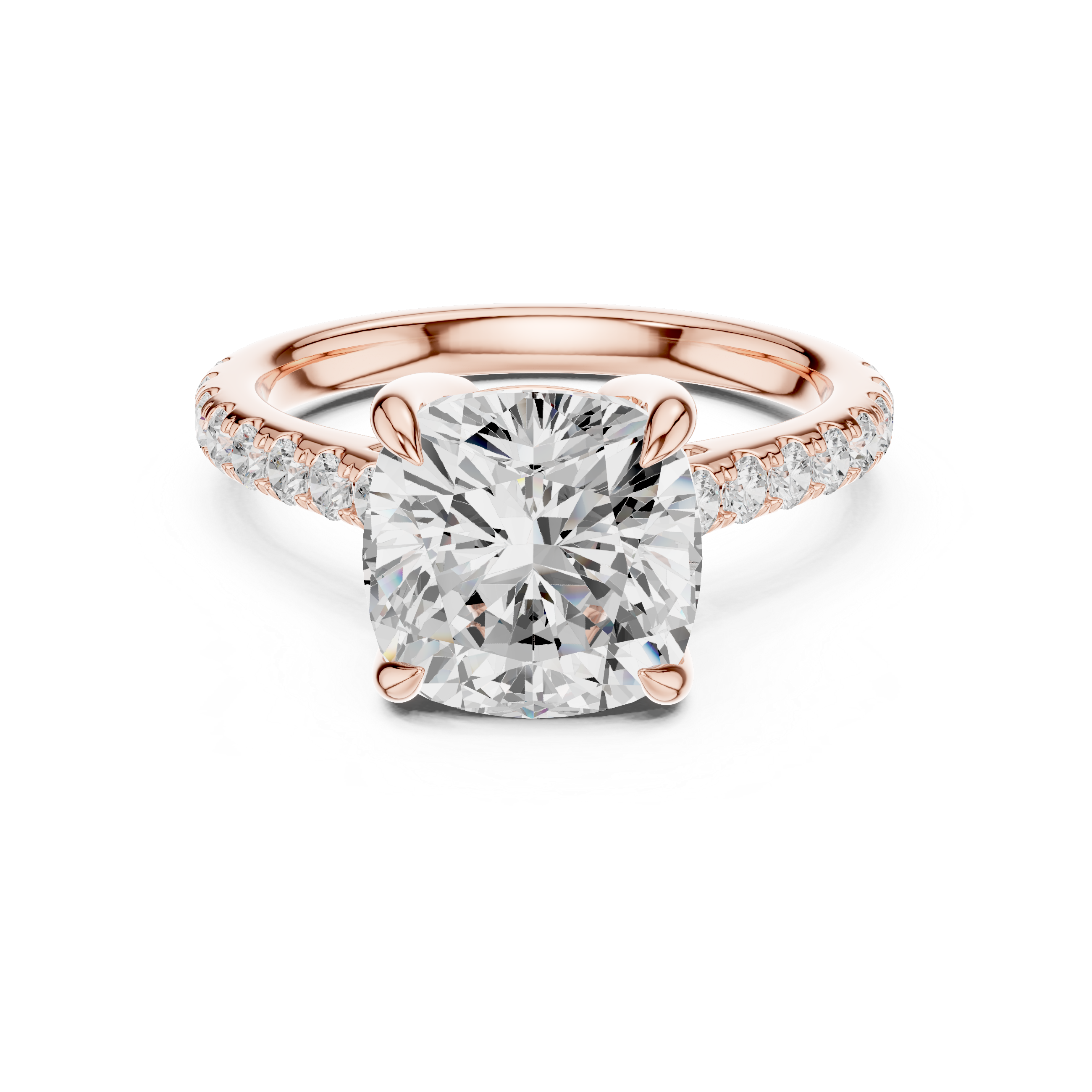 2ct Cushion Solitaire ring