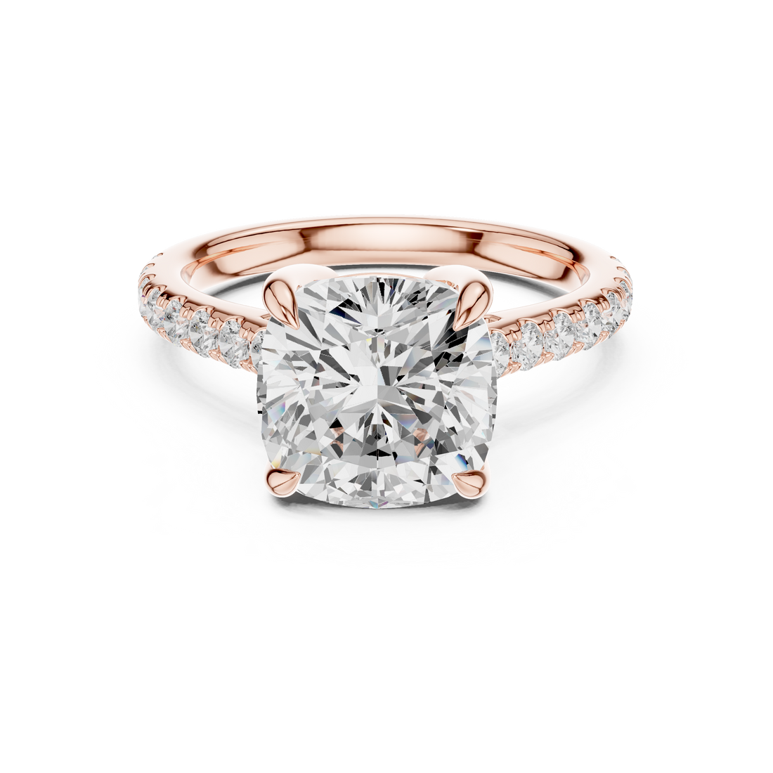 2ct Cushion Solitaire ring