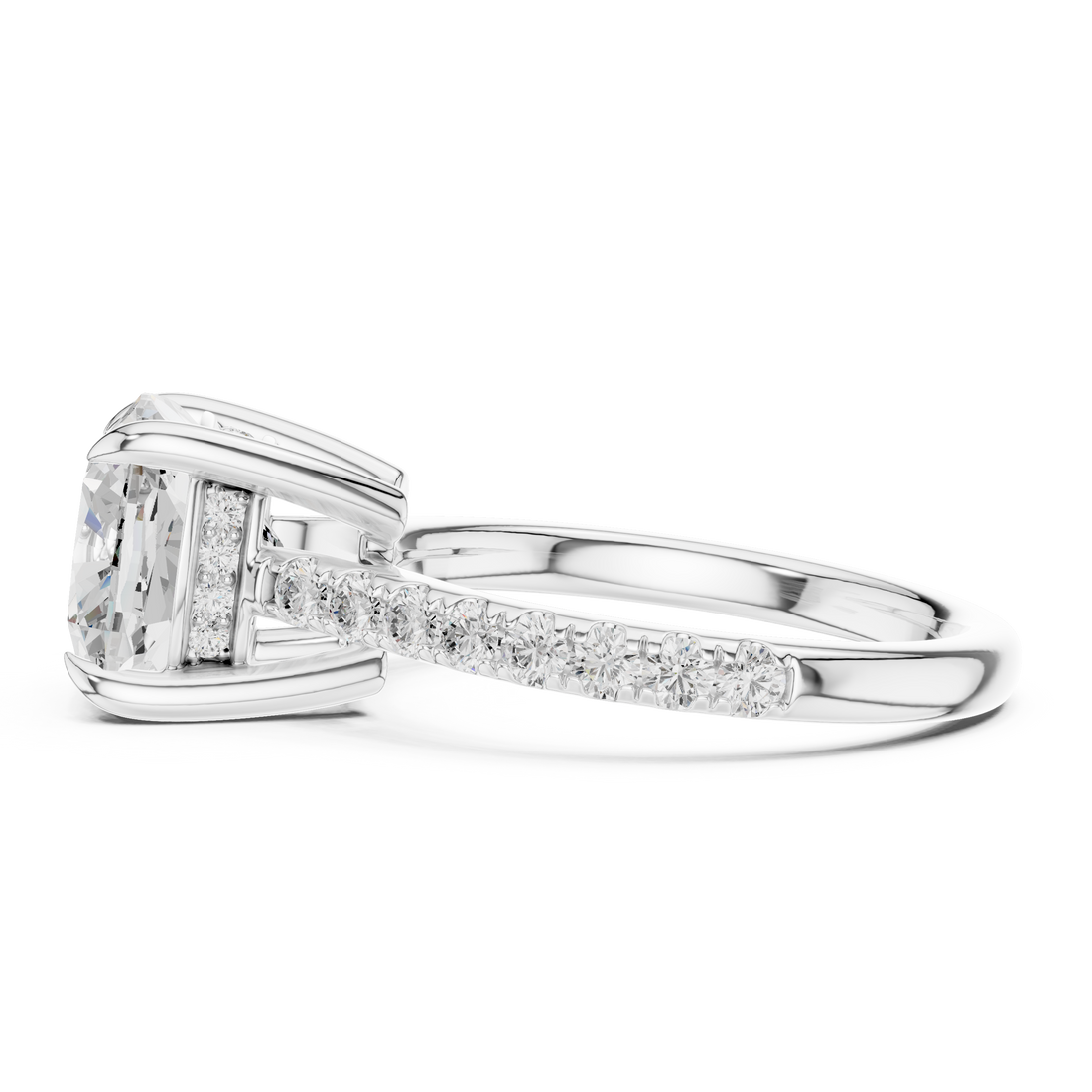 2ct Cushion Solitaire ring