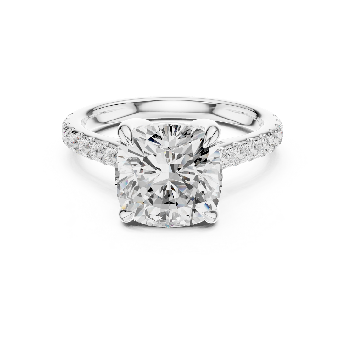 2ct Cushion Solitaire ring
