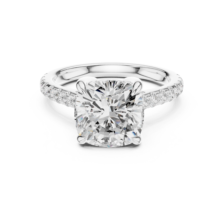 2ct Cushion Solitaire ring