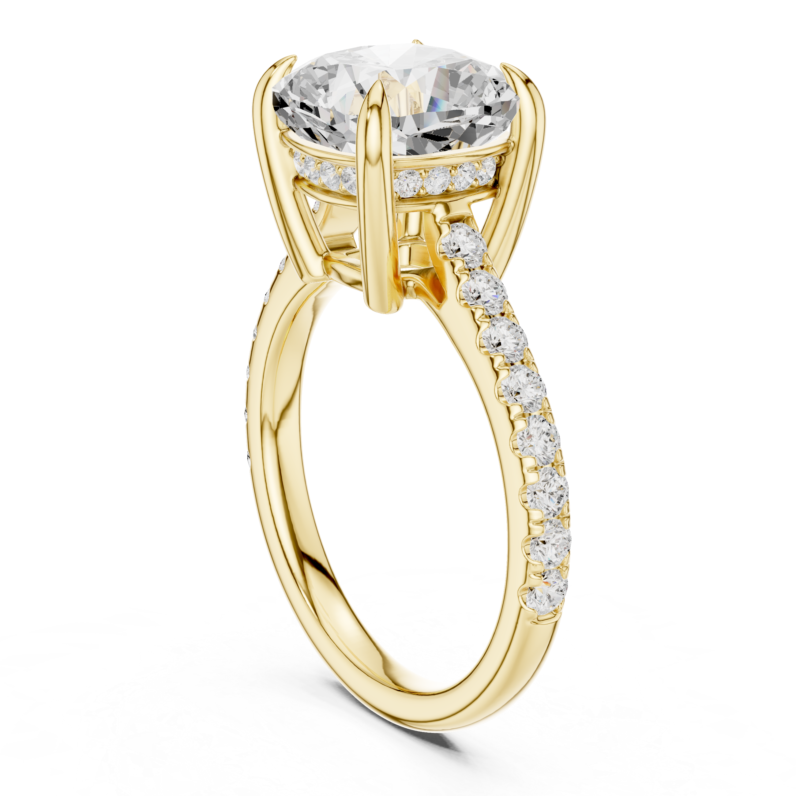 2ct Cushion Solitaire ring
