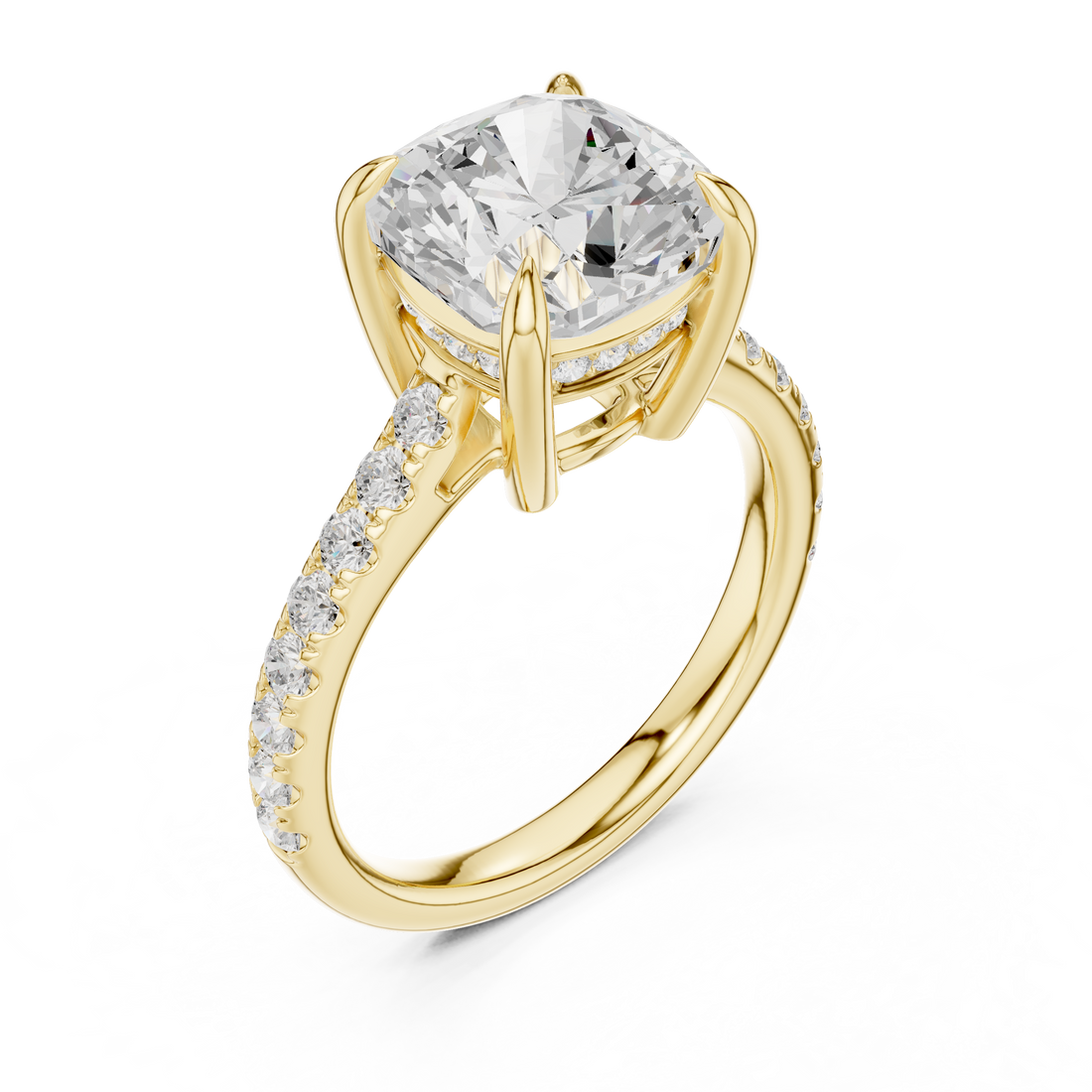 2ct Cushion Solitaire ring