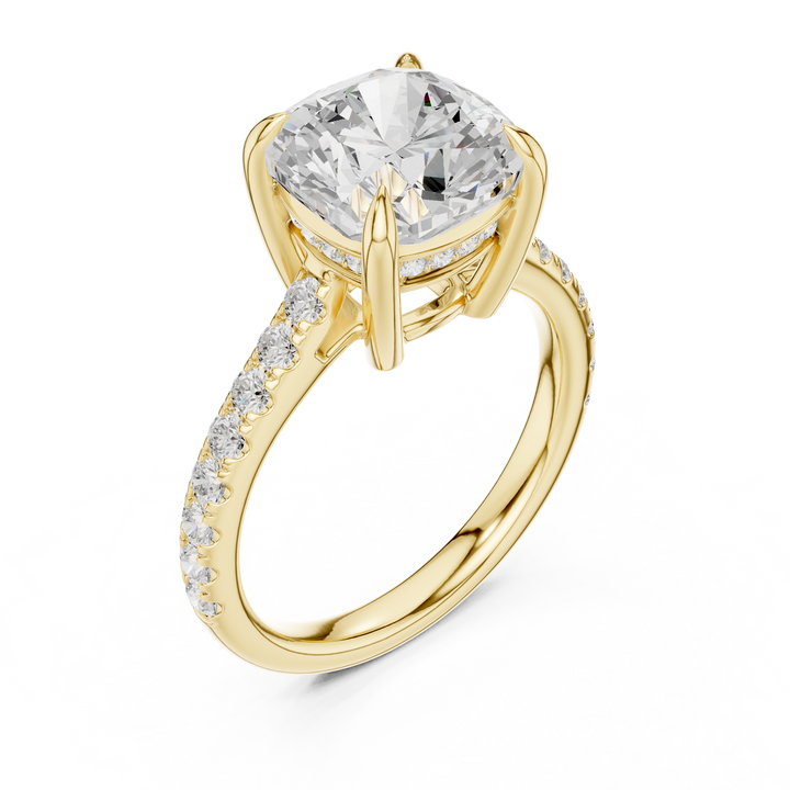 2ct Cushion Solitaire ring