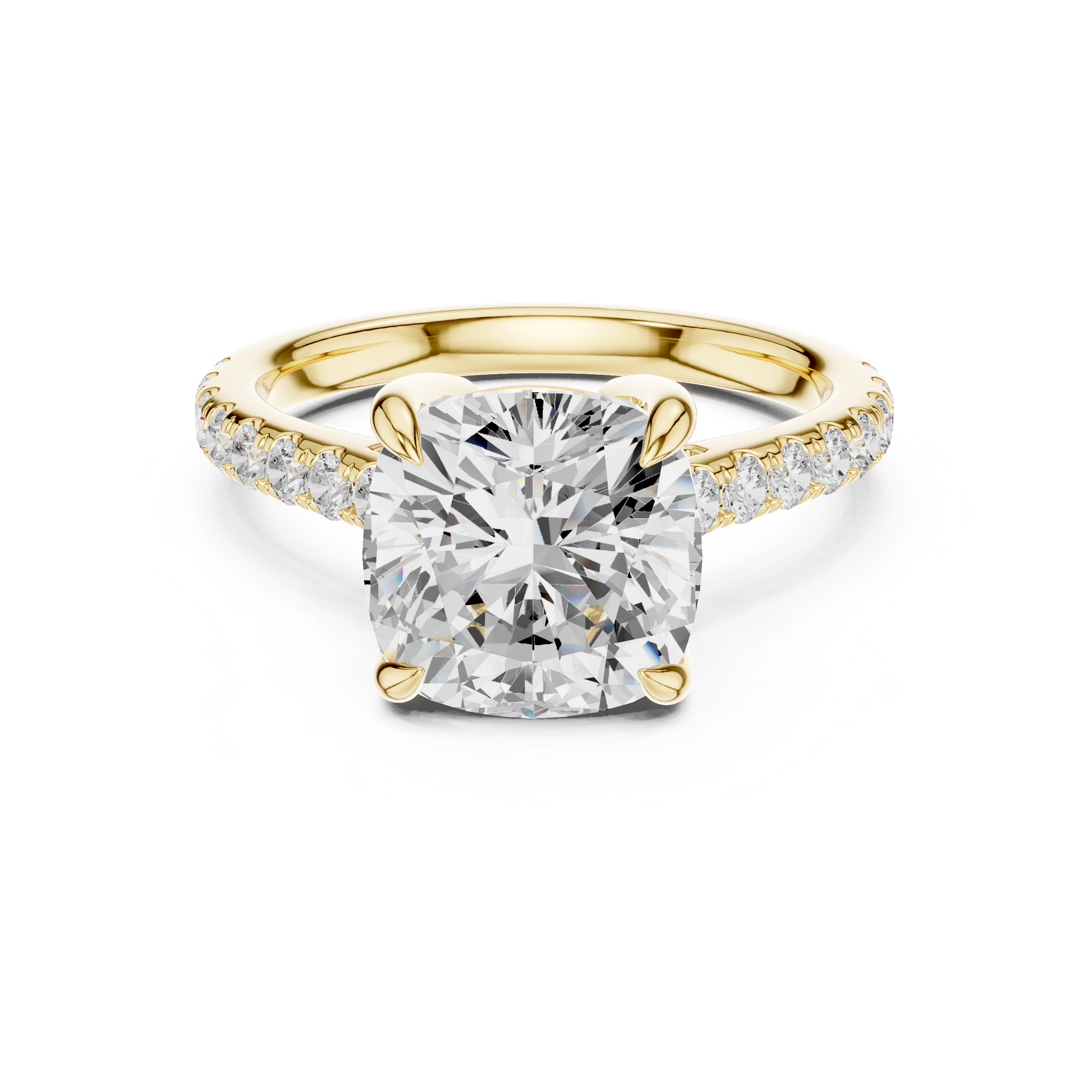 2ct Cushion Solitaire ring