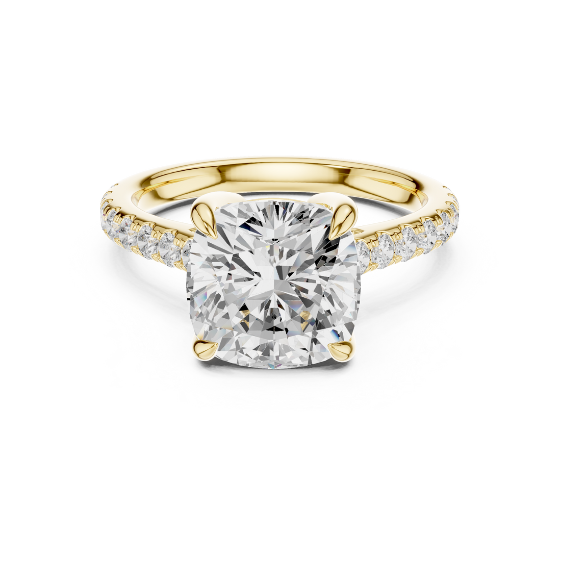 2ct Cushion Solitaire ring