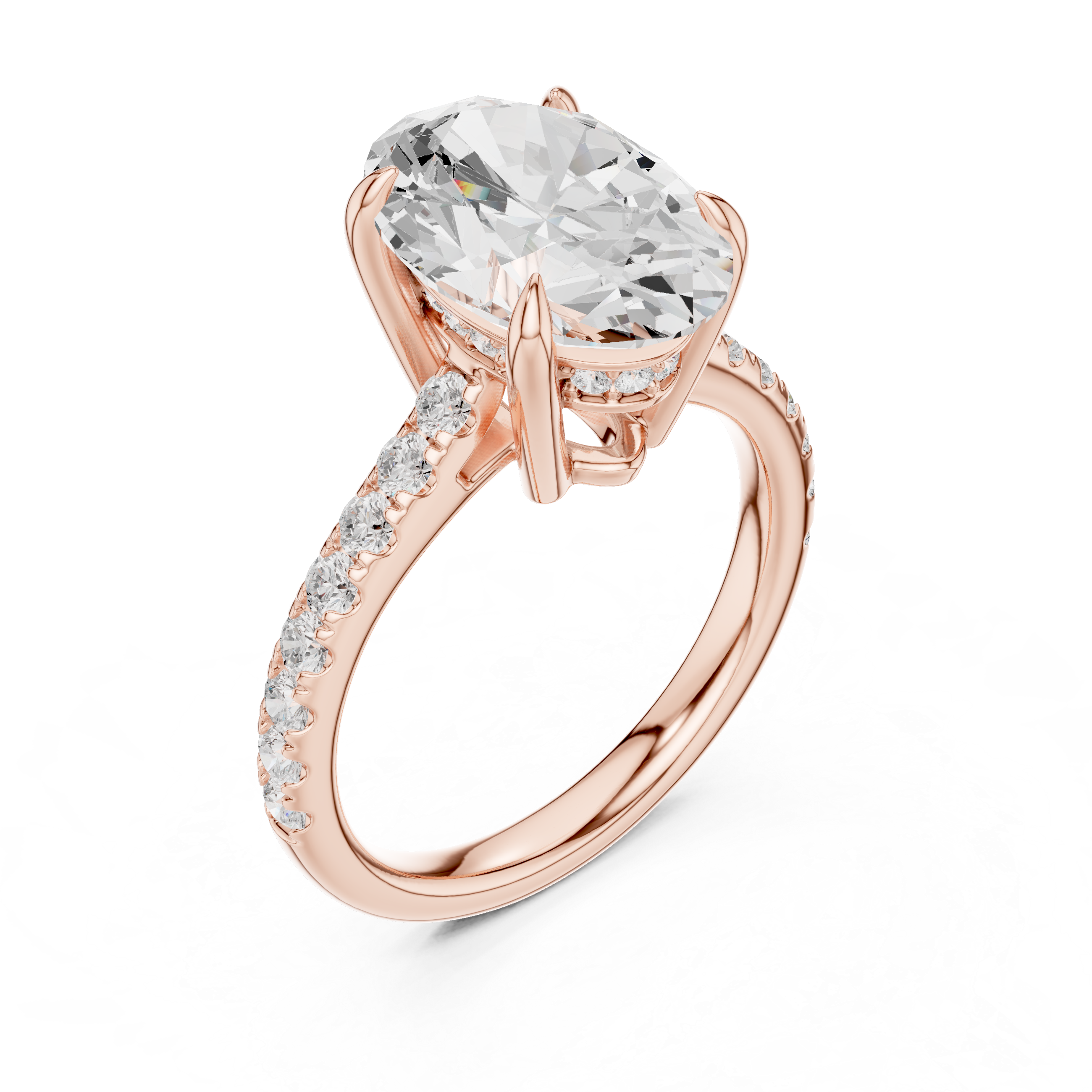 3ct Oval solitaire ring