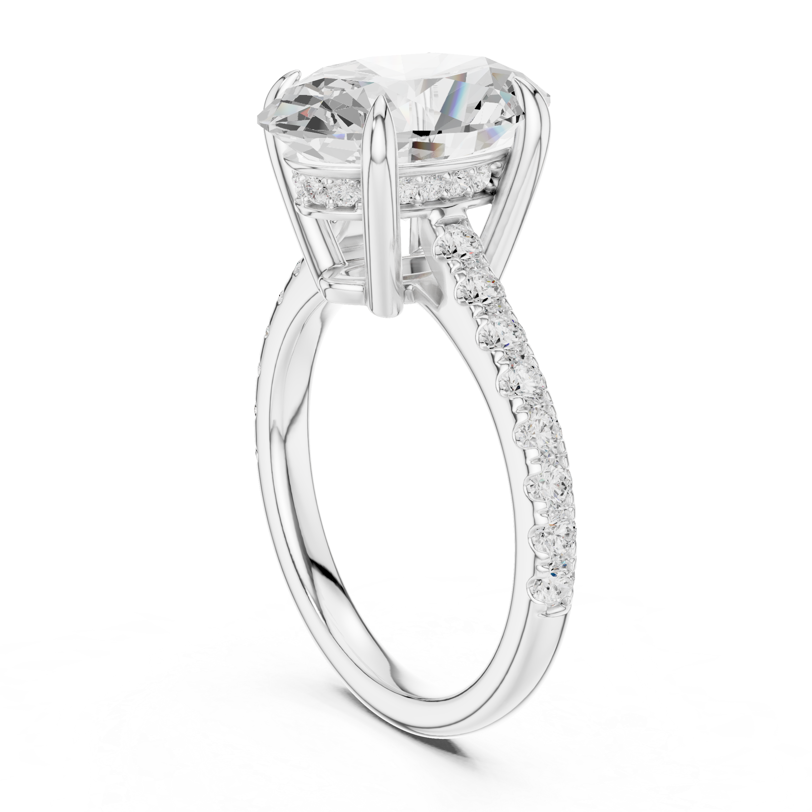3ct Oval solitaire ring