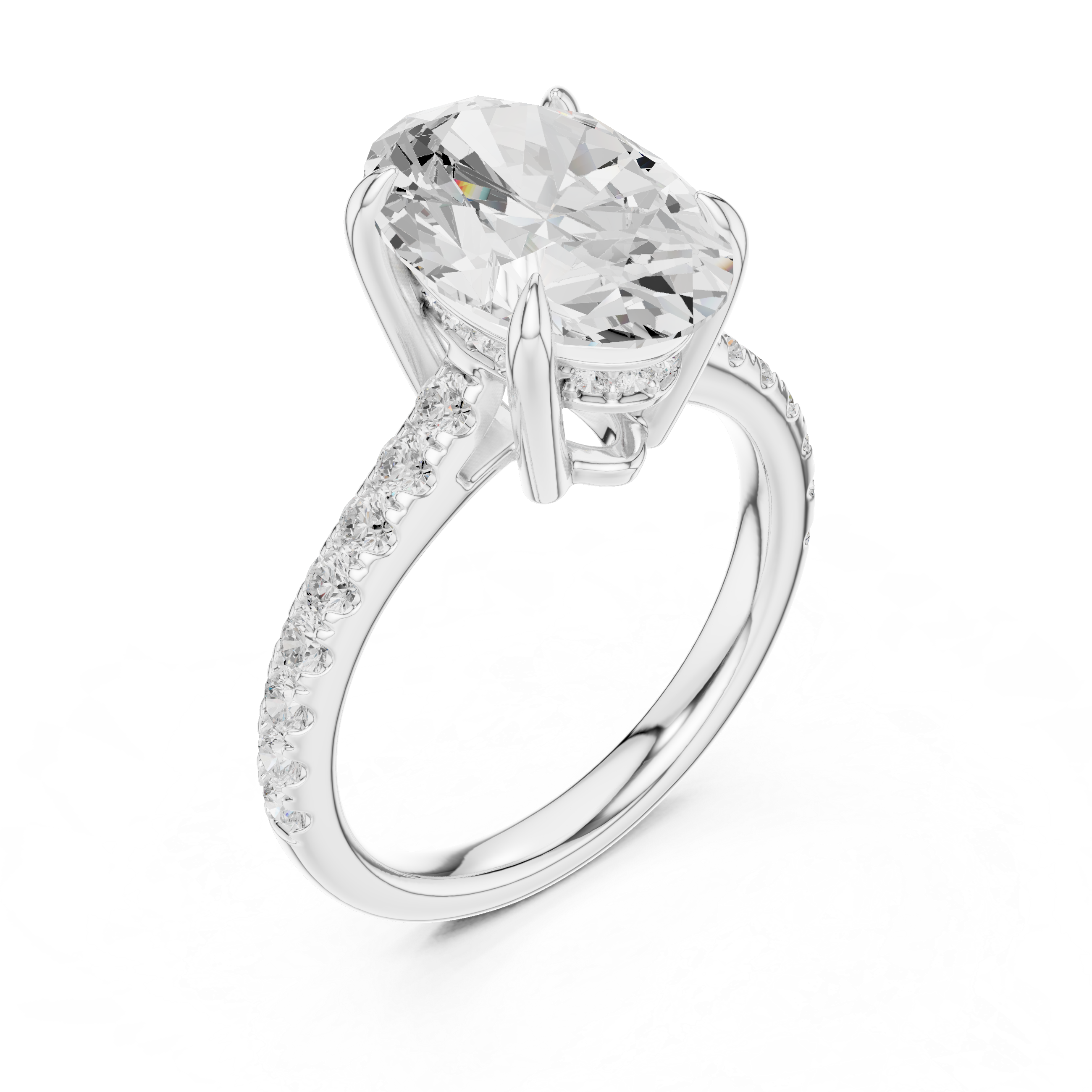 3ct Oval solitaire ring