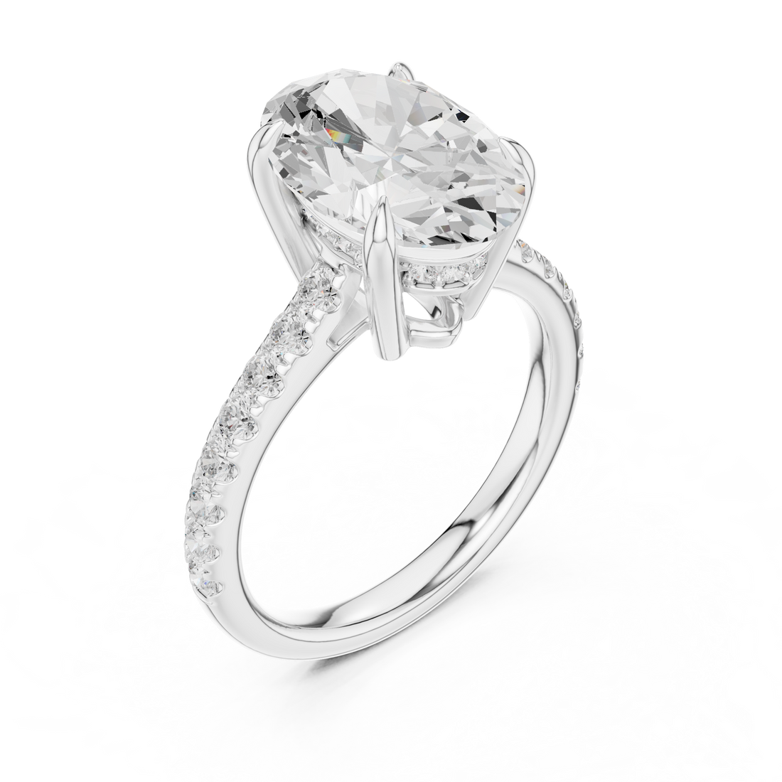3ct Oval solitaire ring
