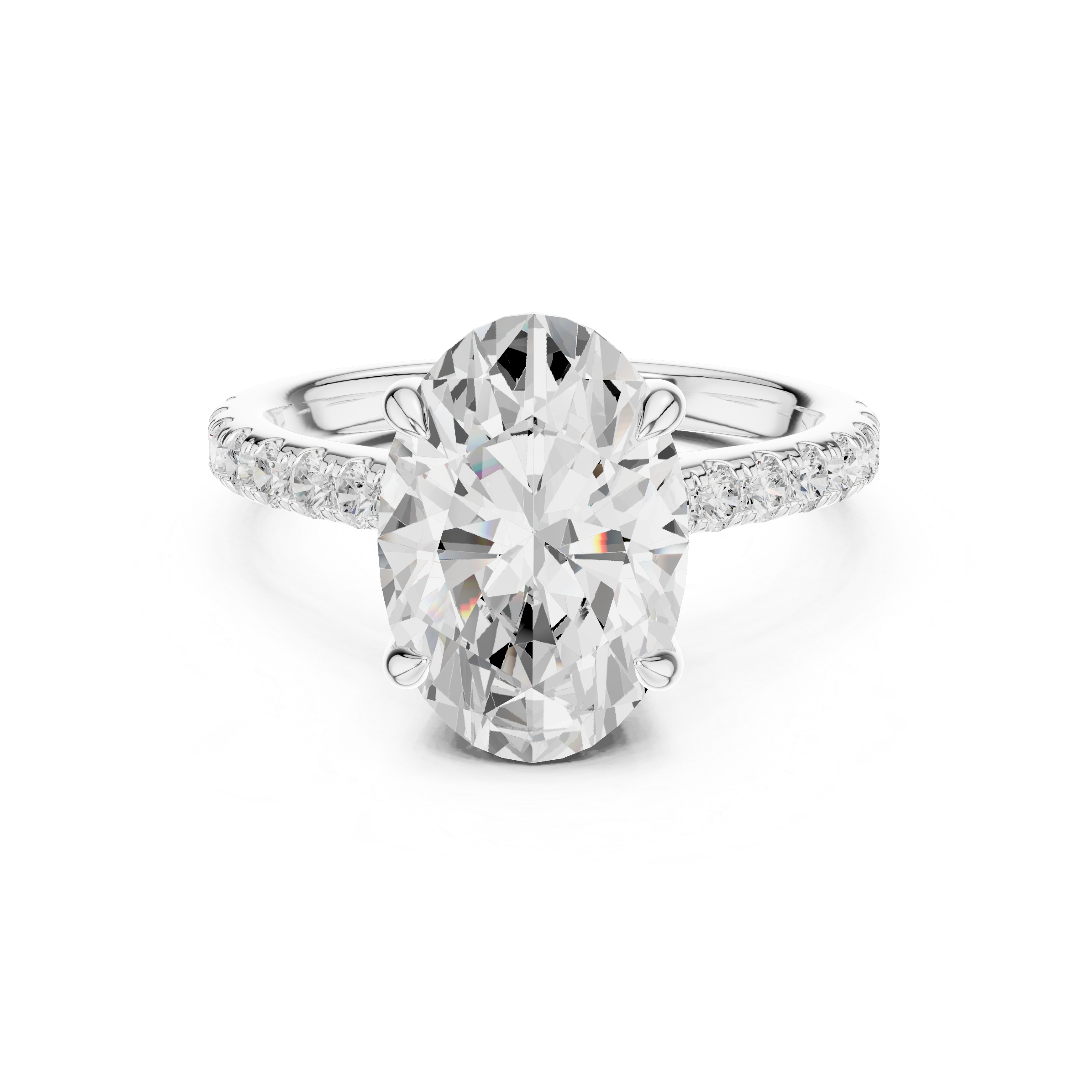 3ct Oval solitaire ring