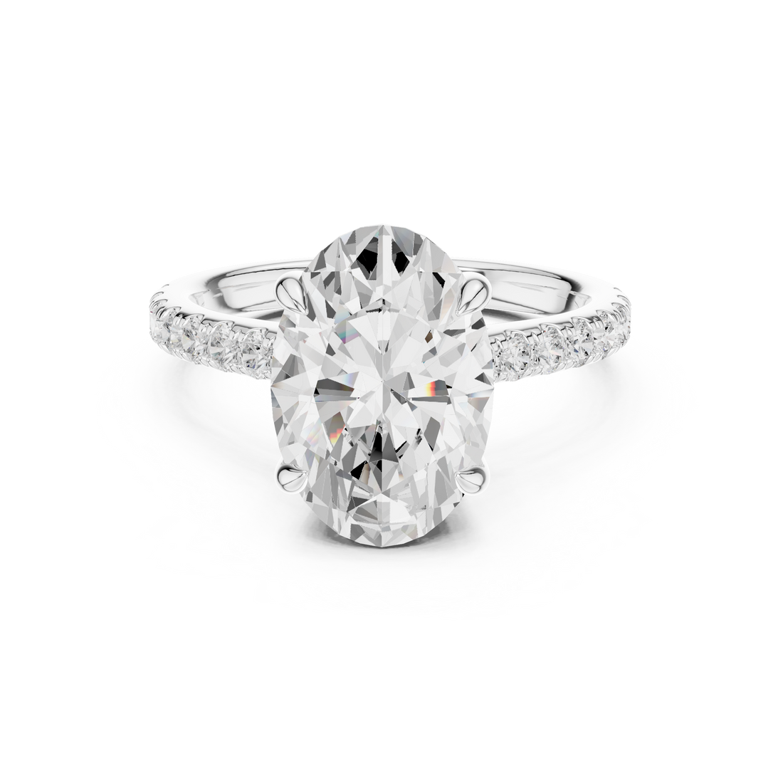 3ct Oval solitaire ring