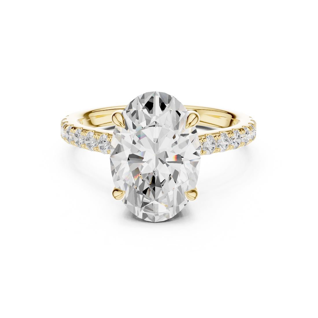 3ct Oval solitaire ring