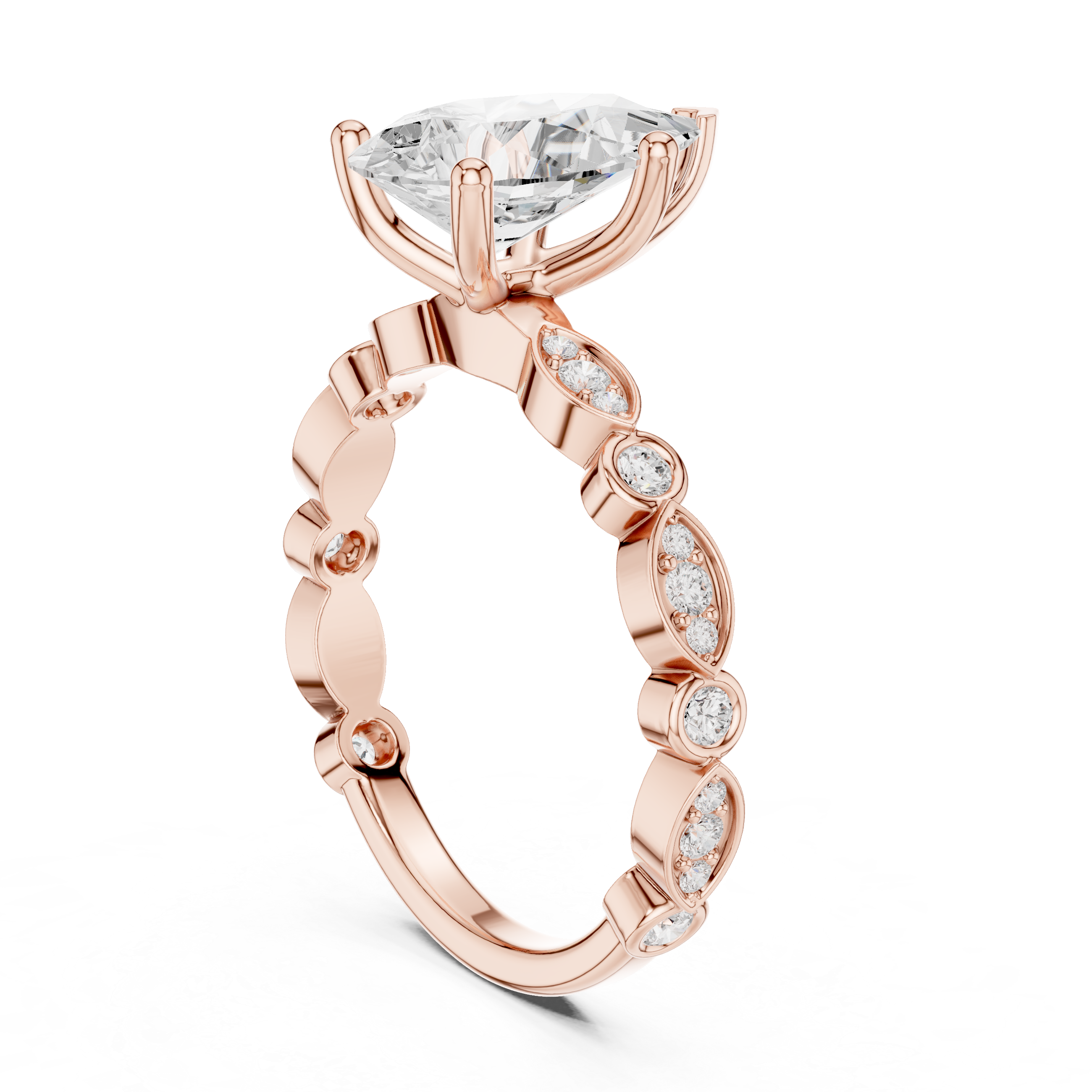 2 Ct Pear Solitaire