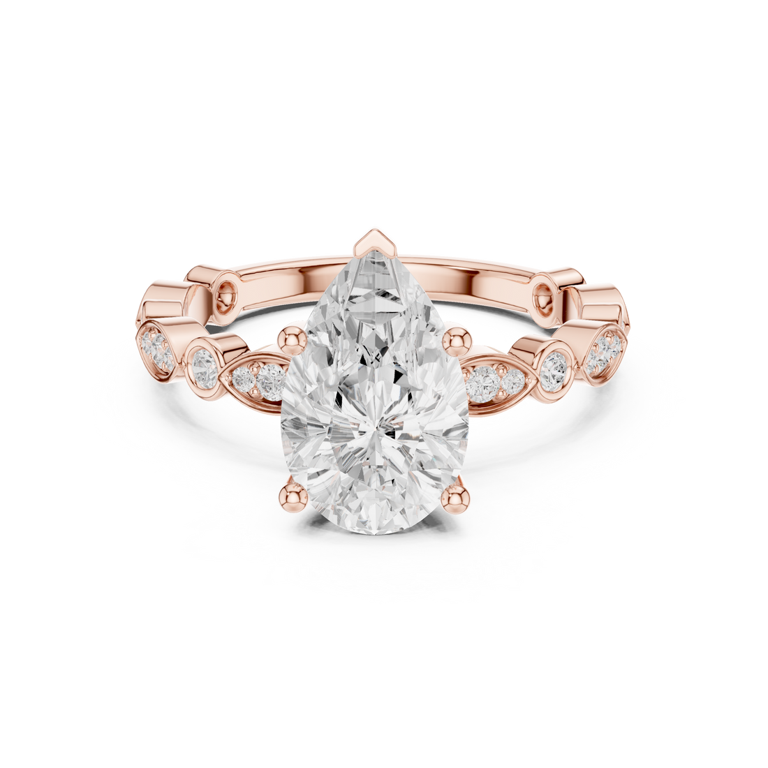2 Ct Pear Solitaire