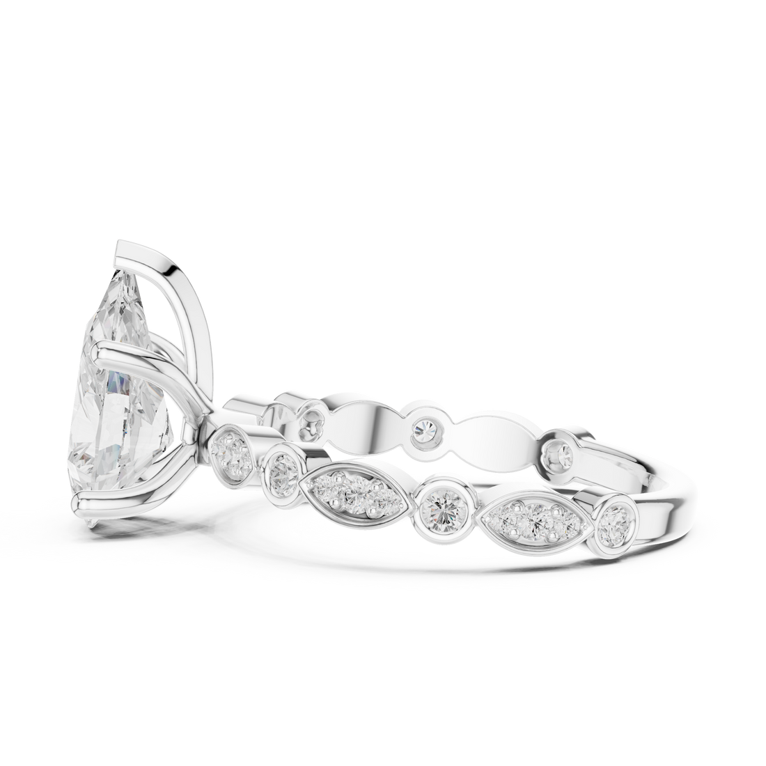 2 Ct Pear Solitaire