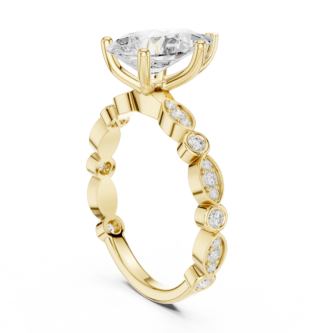 2 Ct Pear Solitaire