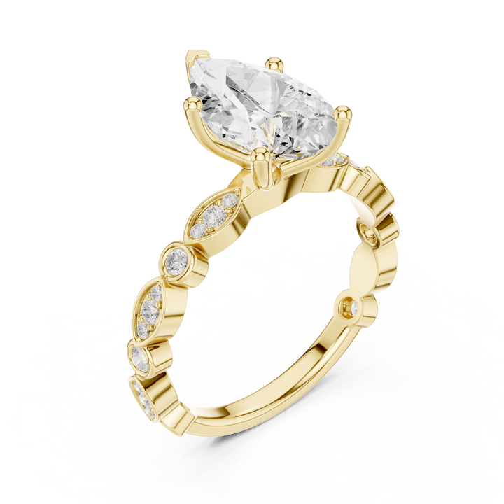 2 Ct Pear Solitaire