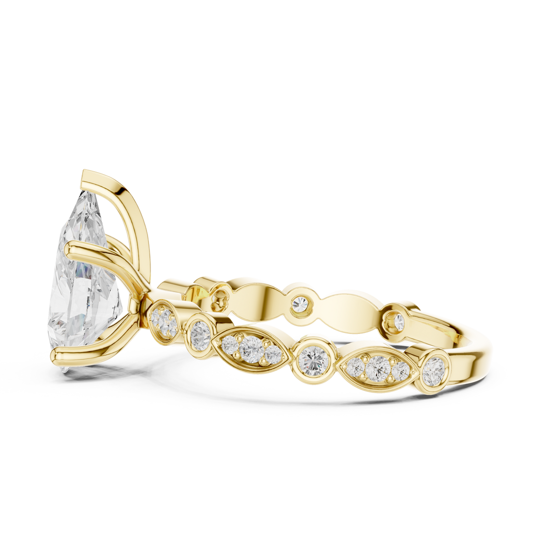 2 Ct Pear Solitaire